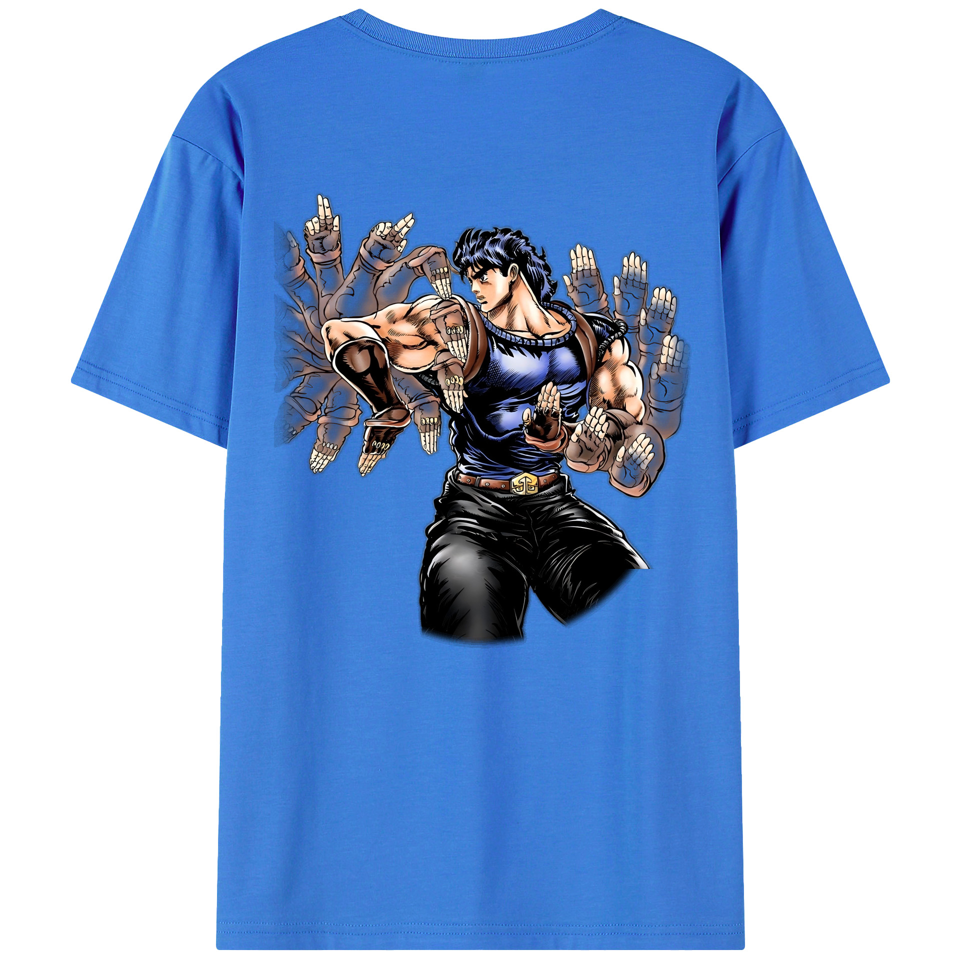 （画像用） ジョジョの奇妙な冒険 /ジョナサン?ジョースター JoJo's Bizarre Adventure Jonathan Joestar 綿100％ メンズ半袖Tシャツ（バックプリント） 通気性