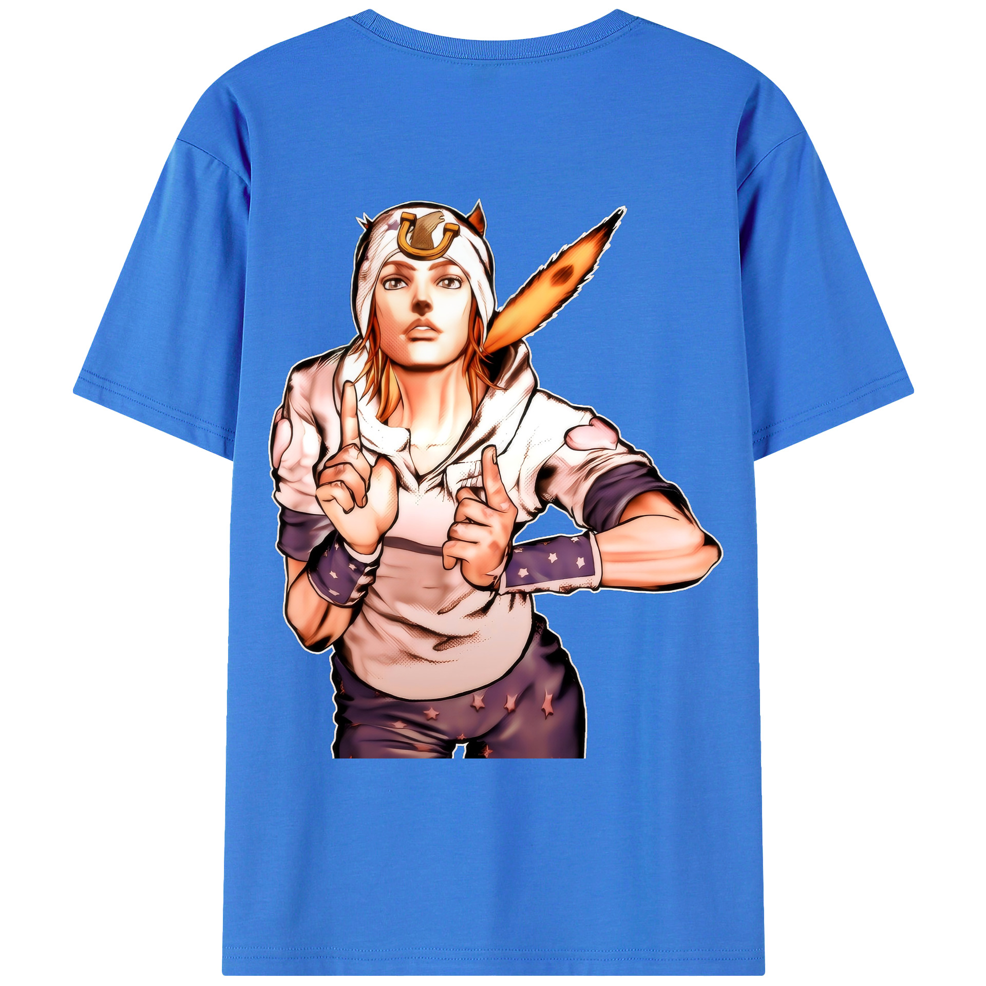 （画像用） ジョジョの奇妙な冒険 ジョナサン?ジョースター JoJo's Bizarre Adventure Jonathan Joestar 綿100％ メンズ半袖Tシャツ（バックプリント） 通気性