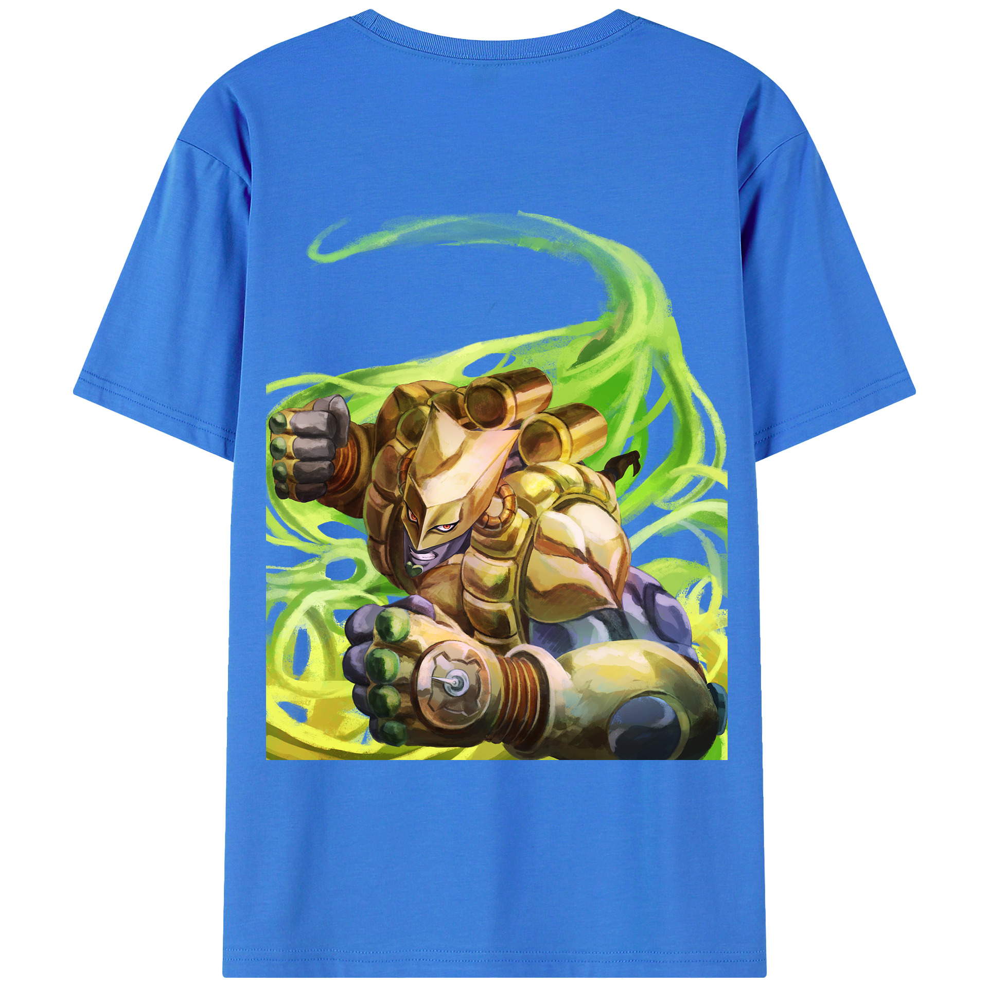 （画像用） ジョジョの奇妙な冒険 ディオ?ブランドー JoJo's Bizarre Adventure Dio Brando 綿100％ メンズ半袖Tシャツ（バックプリント） 通気性