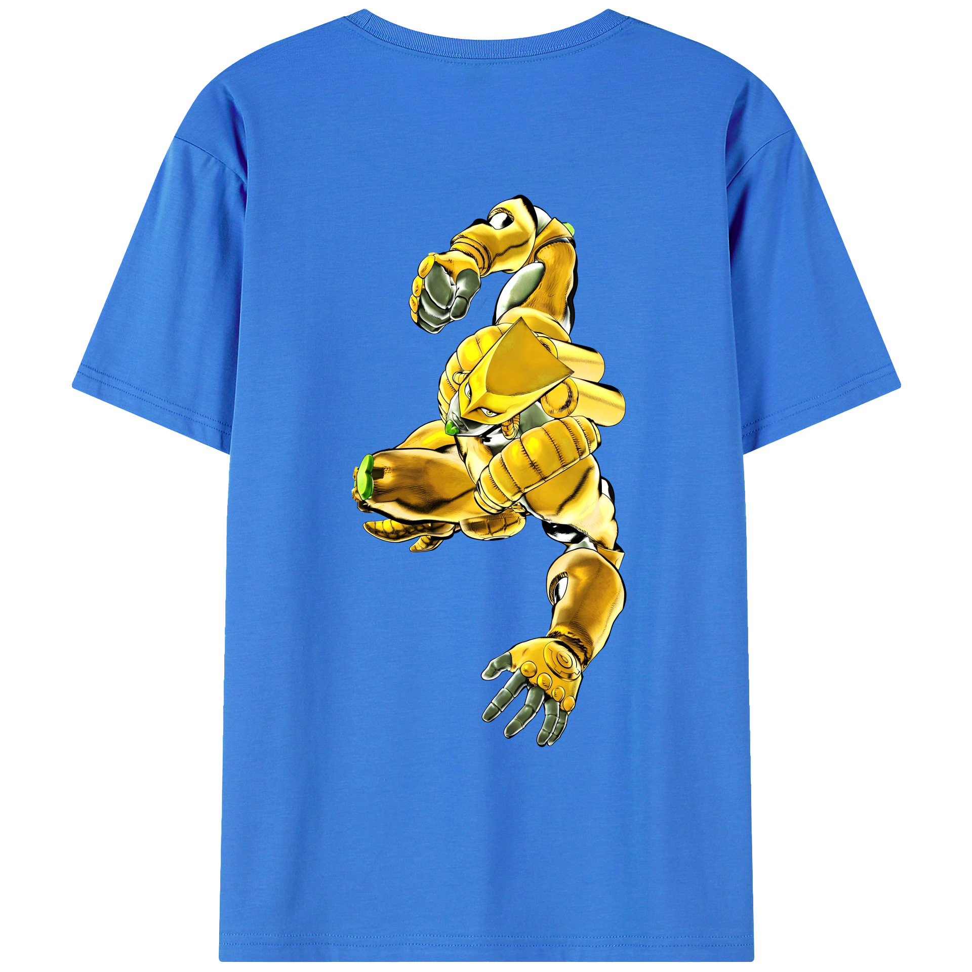 （画像用） ジョジョの奇妙な冒険 ディオ?ブランドー JoJo's Bizarre Adventure Dio Brando 綿100％ メンズ半袖Tシャツ（バックプリント） 通気性
