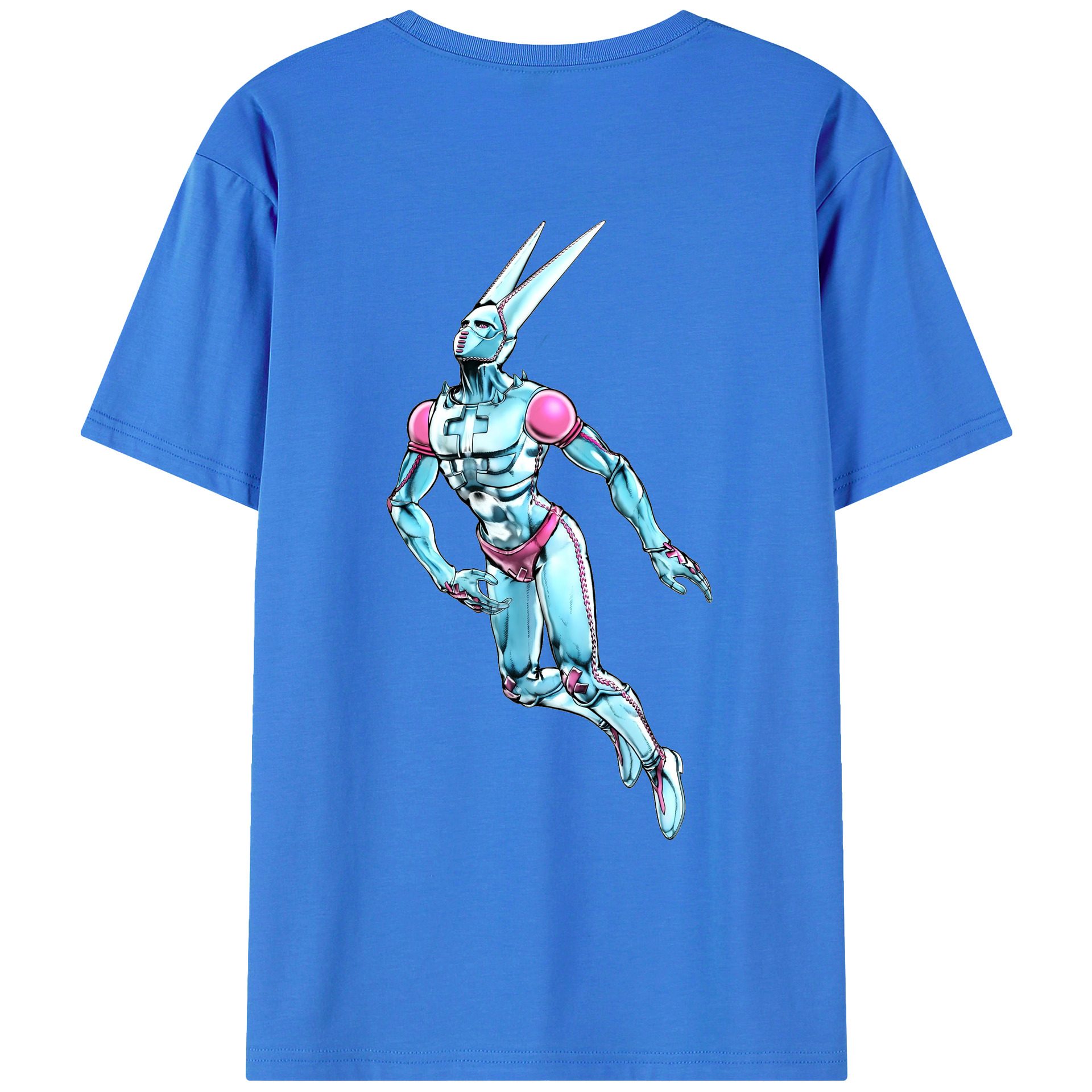 （画像用） ジョジョの奇妙な冒険 JoJo's Bizarre Adventure 綿100％ メンズ半袖Tシャツ（バックプリント） 通気性