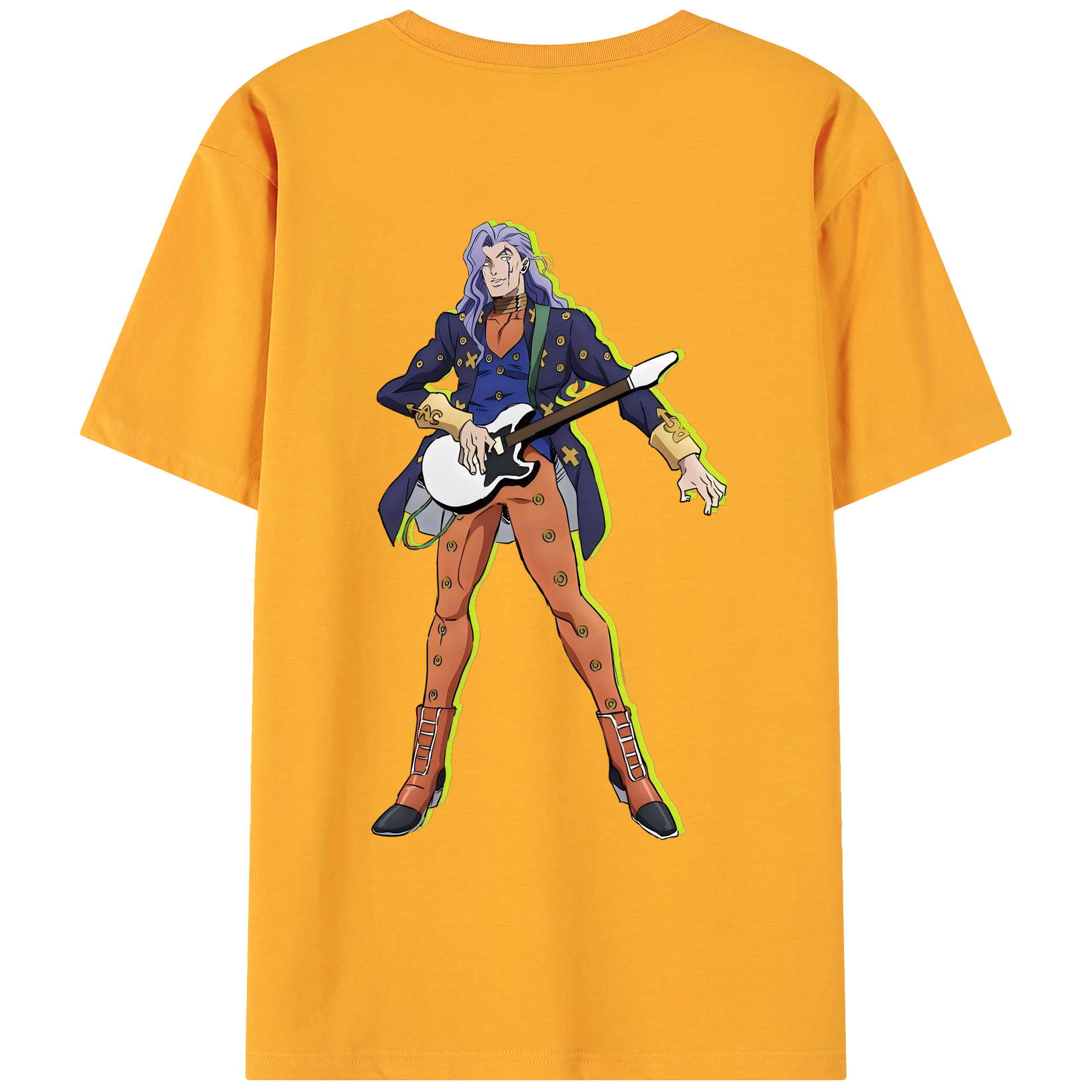 （画像用） ジョジョの奇妙な冒険 おといし あきら JoJo's Bizarre Adventure Akira Otoishi 綿100％ メンズ半袖Tシャツ（バックプリント） 通気性