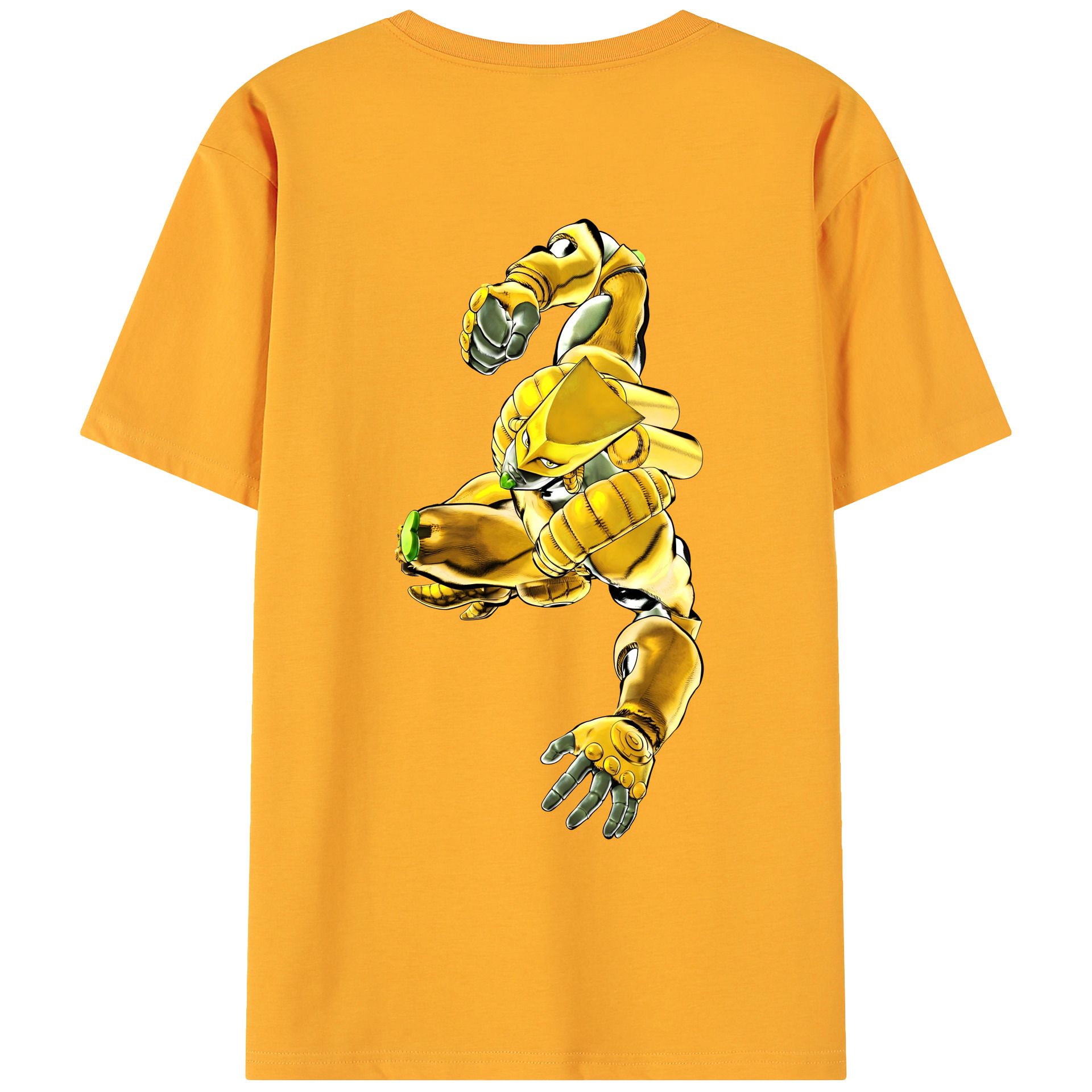 （画像用） ジョジョの奇妙な冒険 ディオ?ブランドー JoJo's Bizarre Adventure Dio Brando 綿100％ メンズ半袖Tシャツ（バックプリント） 通気性