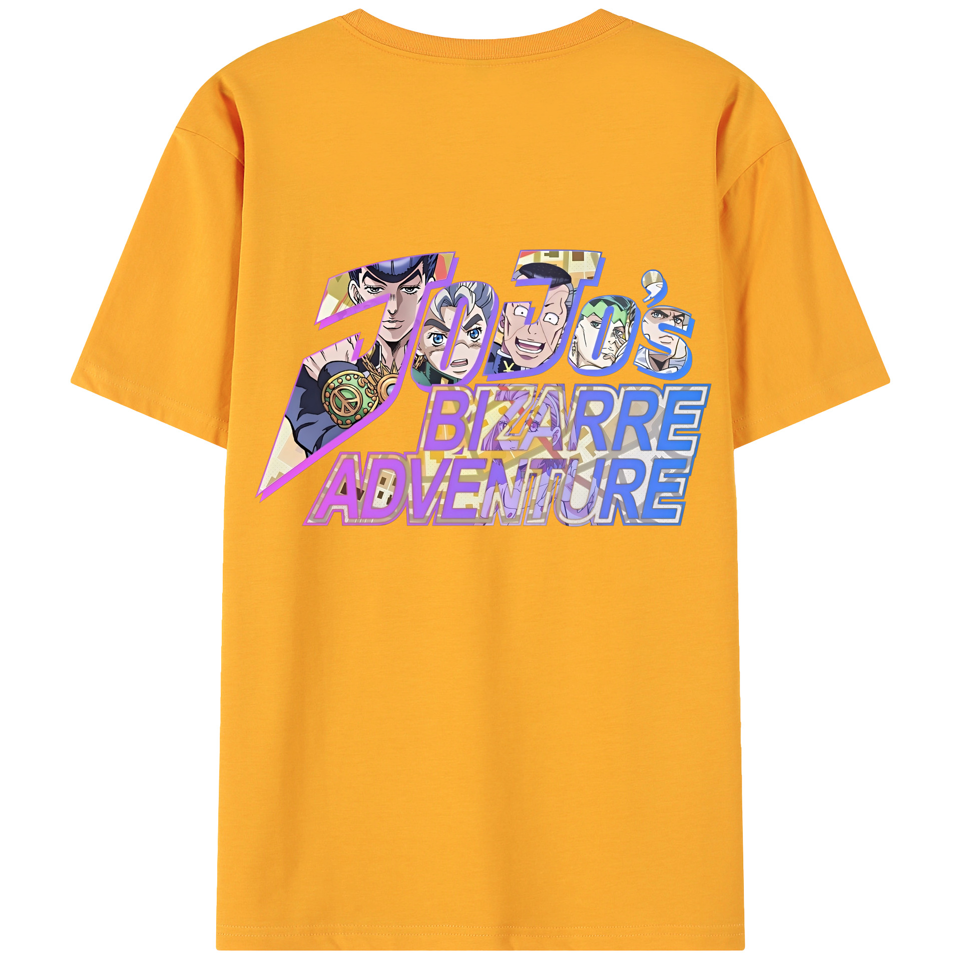 （画像用） ジョジョの奇妙な冒険 JoJo's Bizarre Adventure 綿100％ メンズ半袖Tシャツ（バックプリント） 通気性
