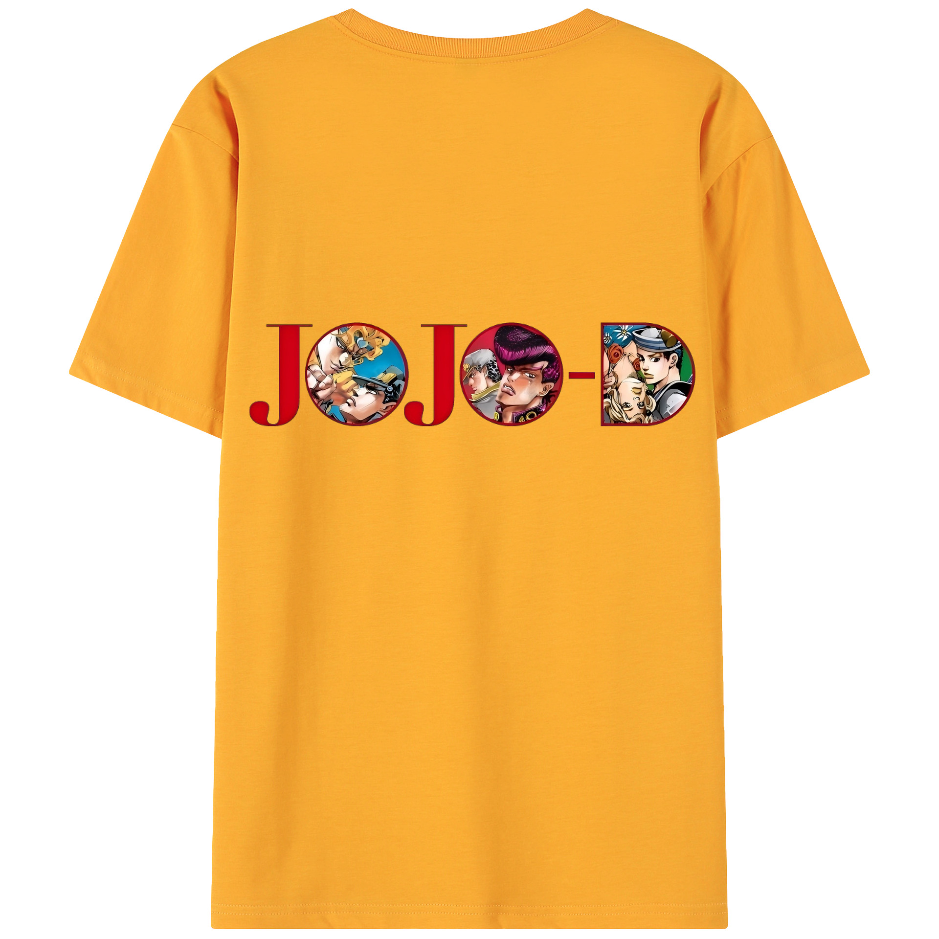 （画像用） ジョジョの奇妙な冒険 JoJo's Bizarre Adventure 綿100％ メンズ半袖Tシャツ（バックプリント） 通気性