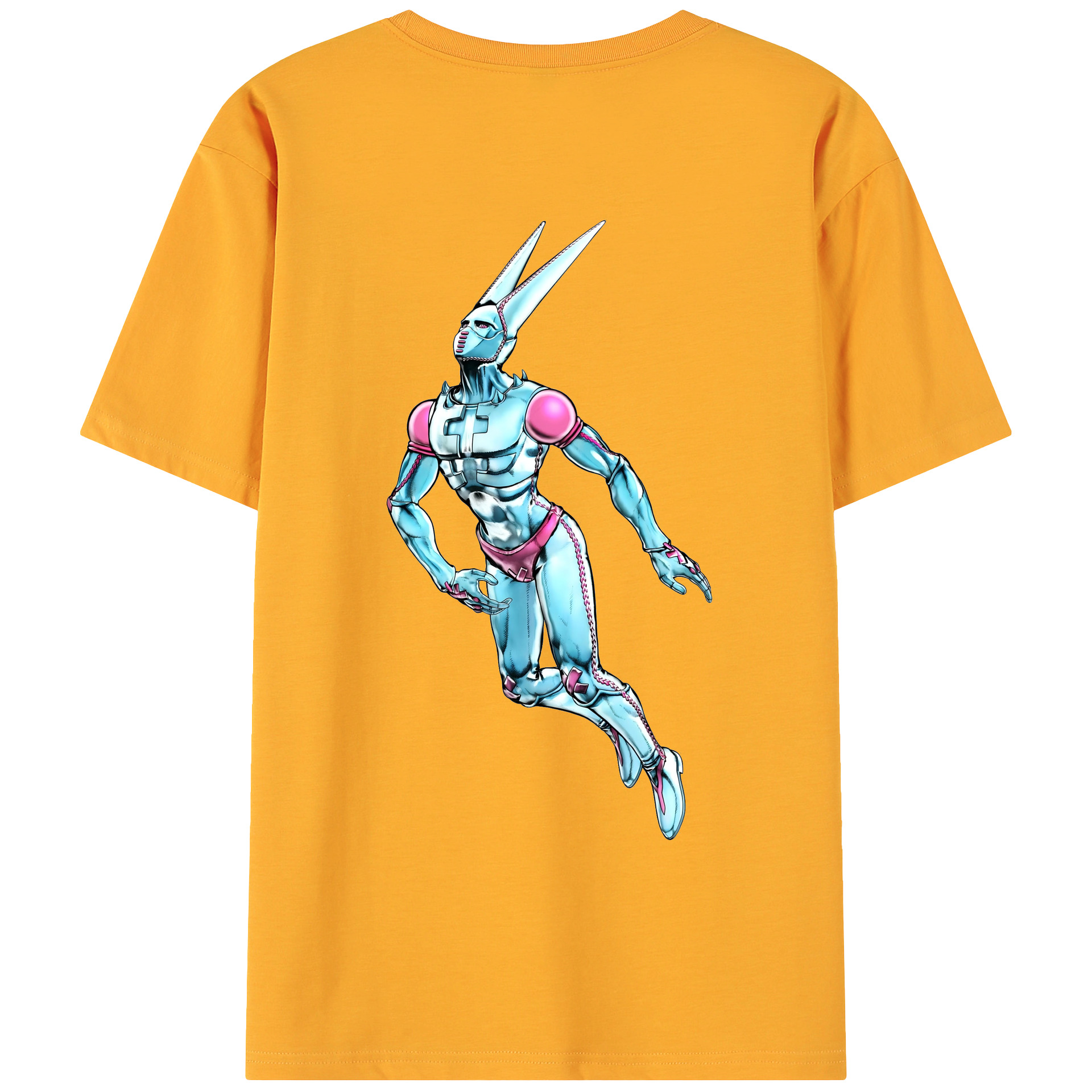 （画像用） ジョジョの奇妙な冒険 JoJo's Bizarre Adventure 綿100％ メンズ半袖Tシャツ（バックプリント） 通気性