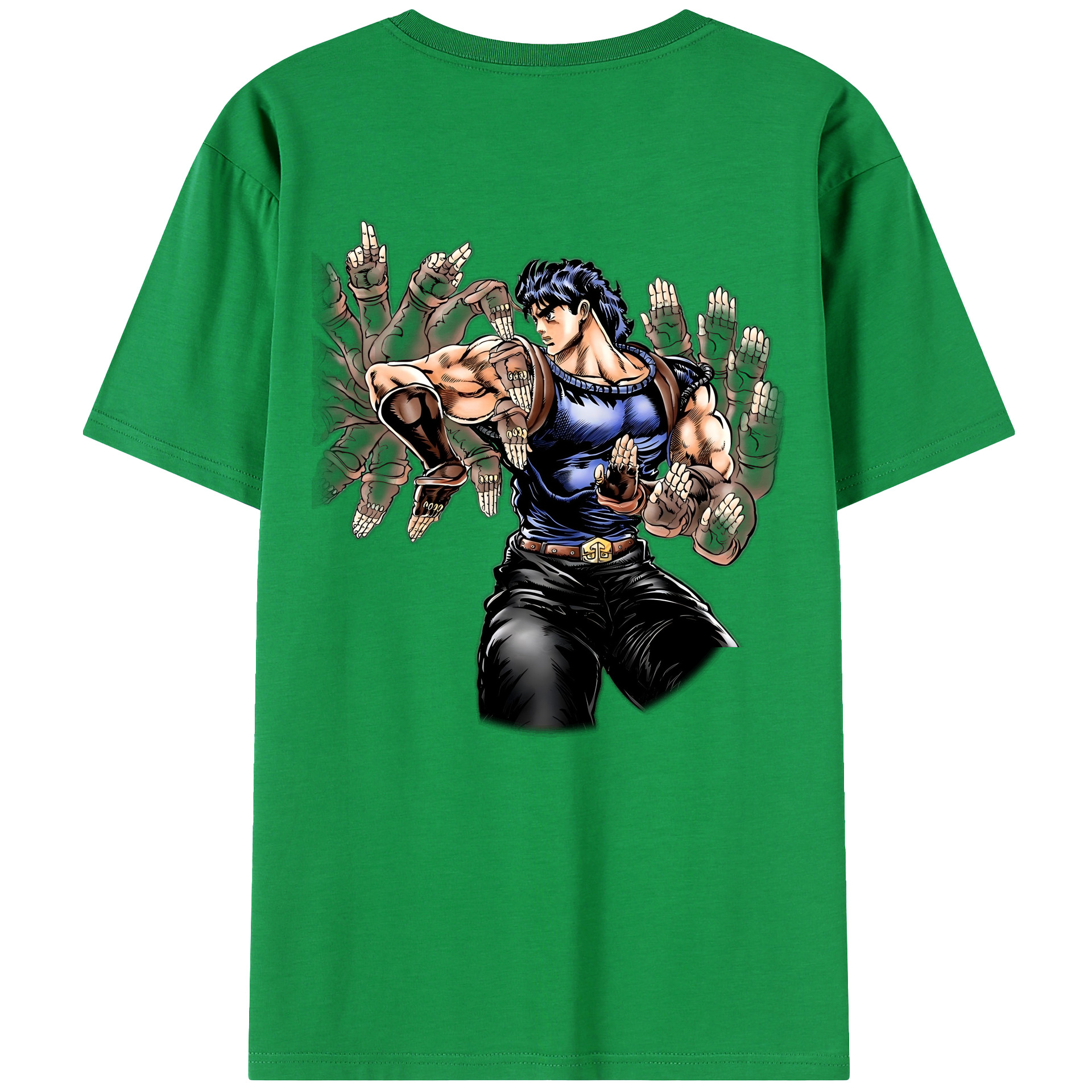 （画像用） ジョジョの奇妙な冒険 /ジョナサン?ジョースター JoJo's Bizarre Adventure Jonathan Joestar 綿100％ メンズ半袖Tシャツ（バックプリント） 通気性