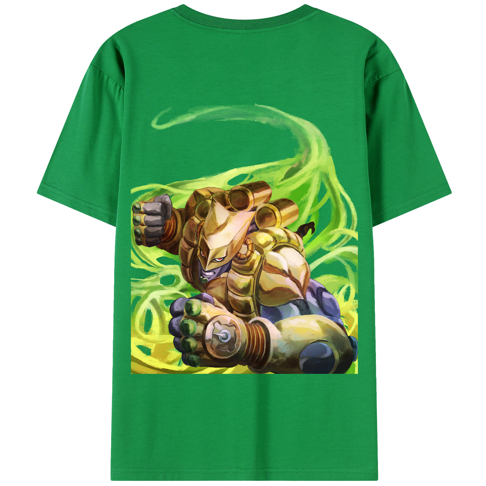 （画像用） ジョジョの奇妙な冒険 ディオ?ブランドー JoJo's Bizarre Adventure Dio Brando 綿100％ メンズ半袖Tシャツ（バックプリント） 通気性