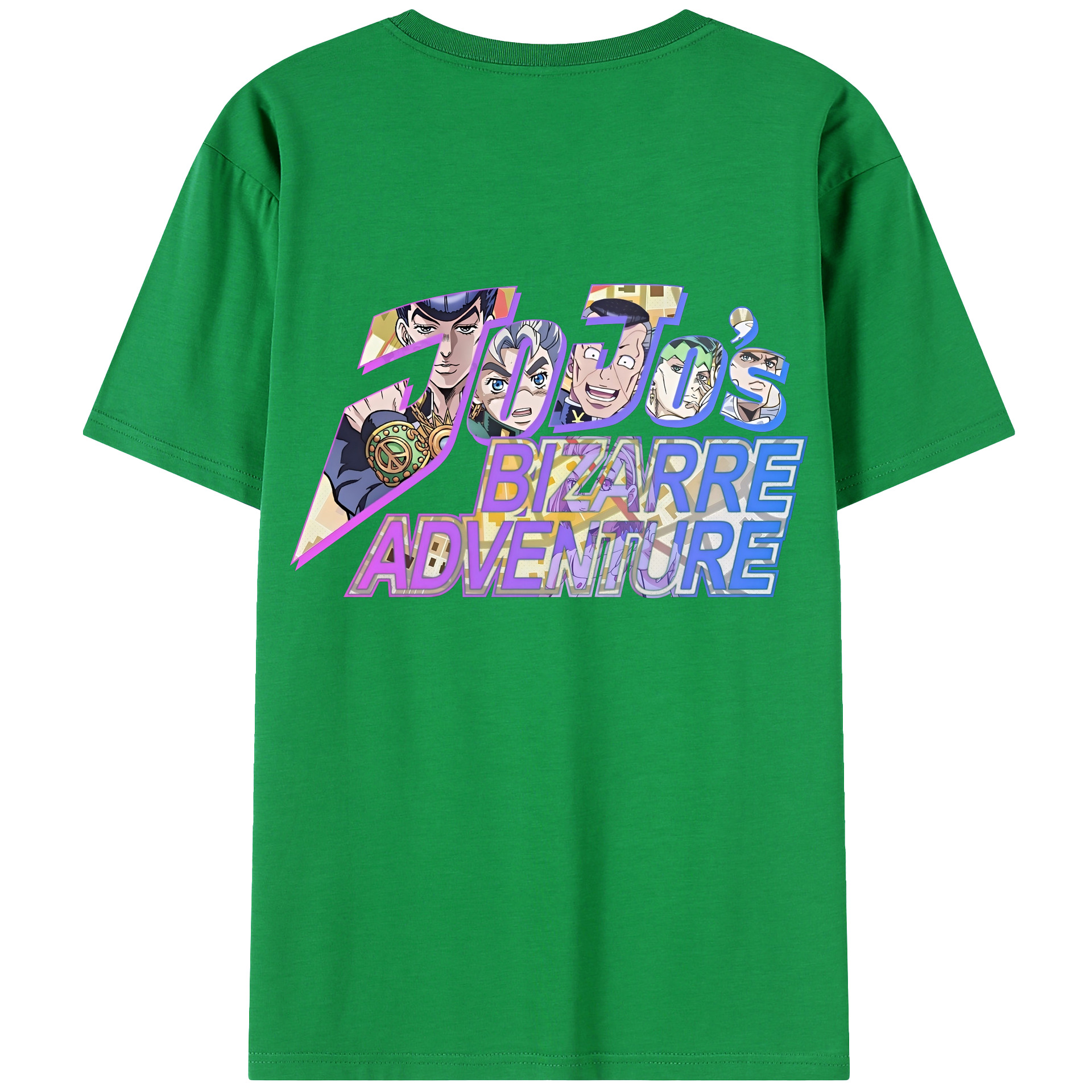 （画像用） ジョジョの奇妙な冒険 JoJo's Bizarre Adventure 綿100％ メンズ半袖Tシャツ（バックプリント） 通気性