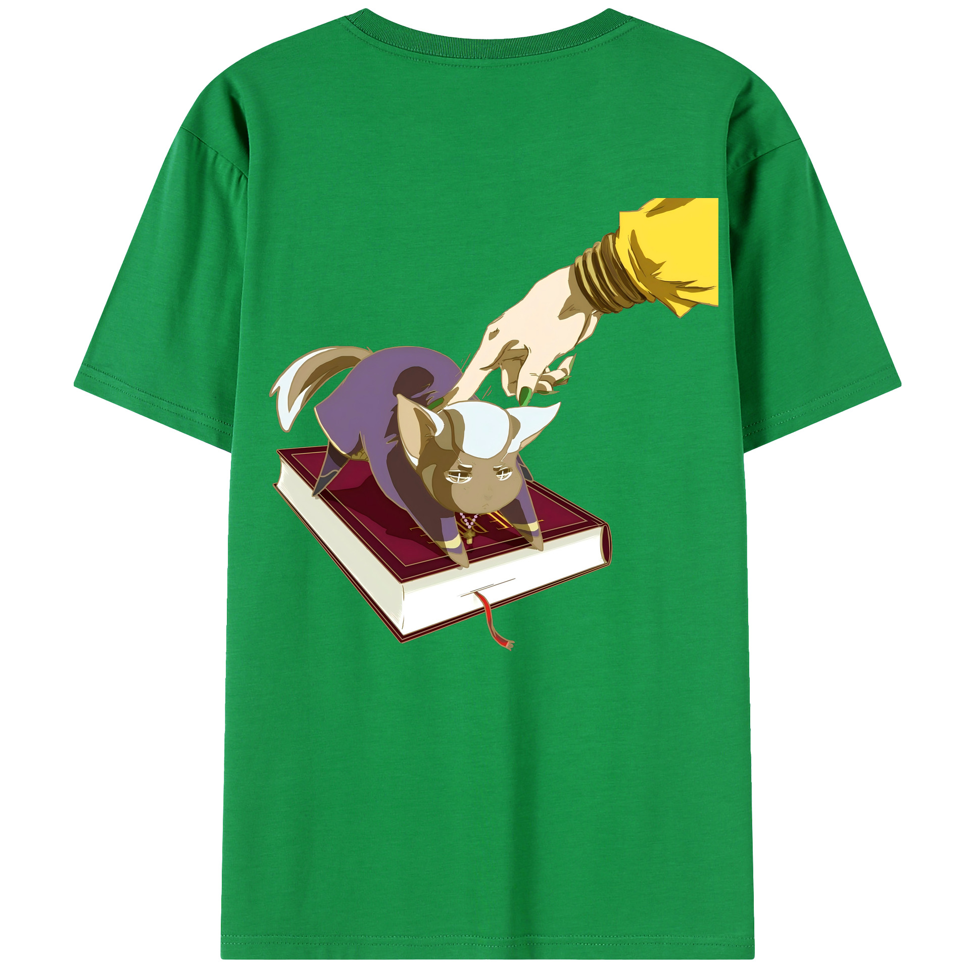 （画像用） ジョジョの奇妙な冒険 JoJo's Bizarre Adventure 綿100％ メンズ半袖Tシャツ（バックプリント） 通気性