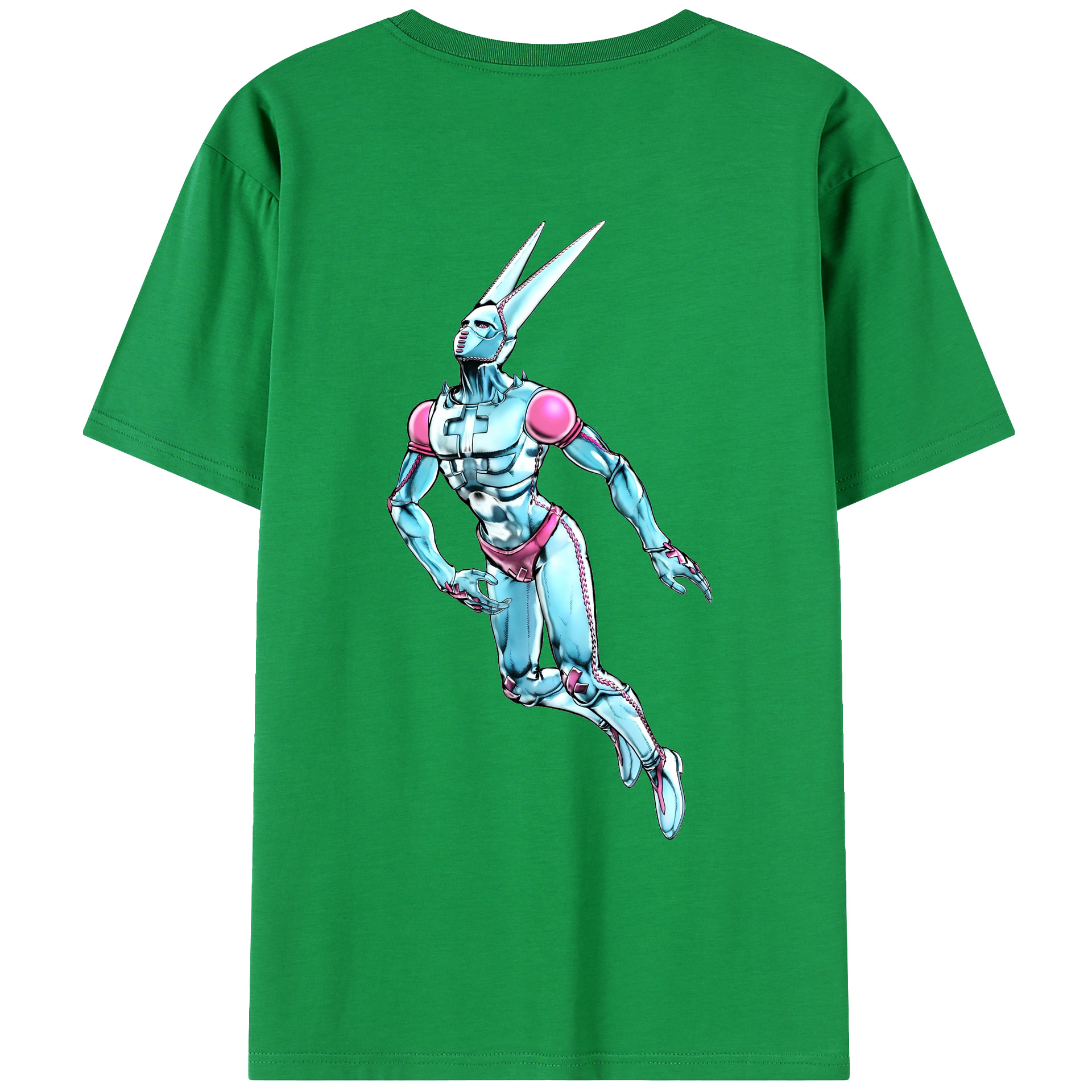 （画像用） ジョジョの奇妙な冒険 JoJo's Bizarre Adventure 綿100％ メンズ半袖Tシャツ（バックプリント） 通気性