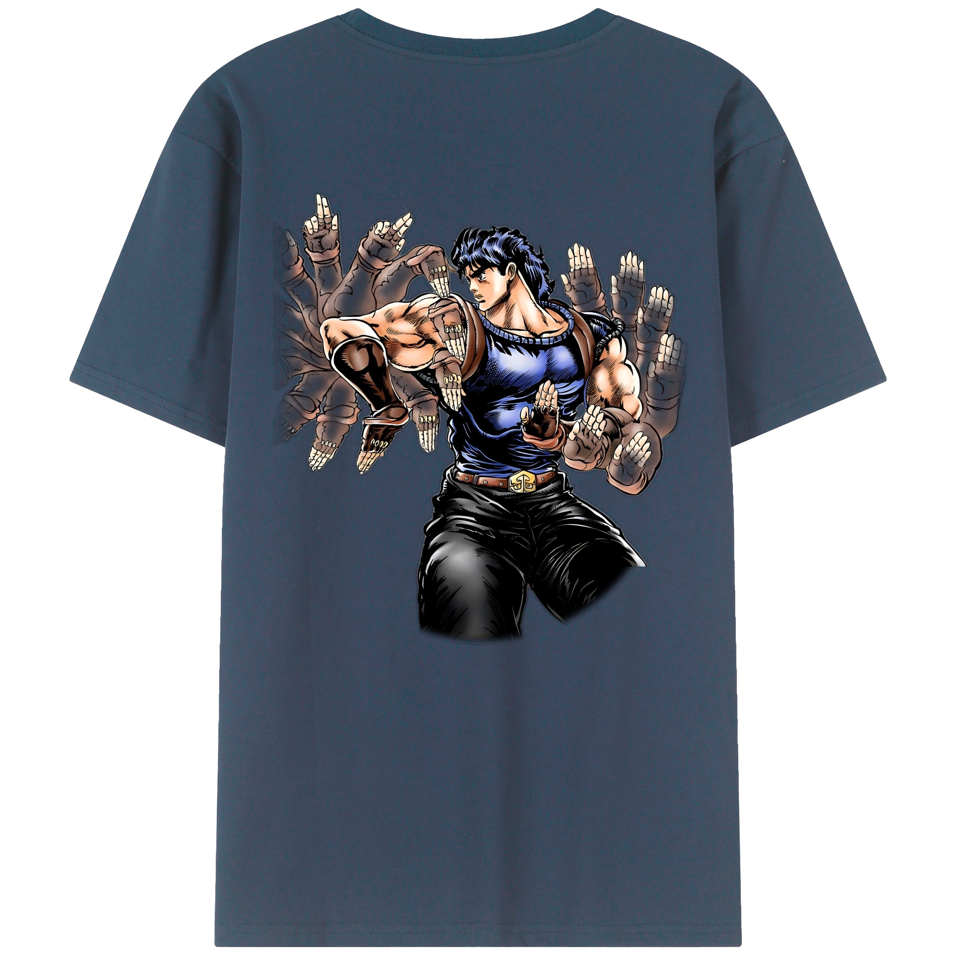 （画像用） ジョジョの奇妙な冒険 /ジョナサン?ジョースター JoJo's Bizarre Adventure Jonathan Joestar 綿100％ メンズ半袖Tシャツ（バックプリント） 通気性