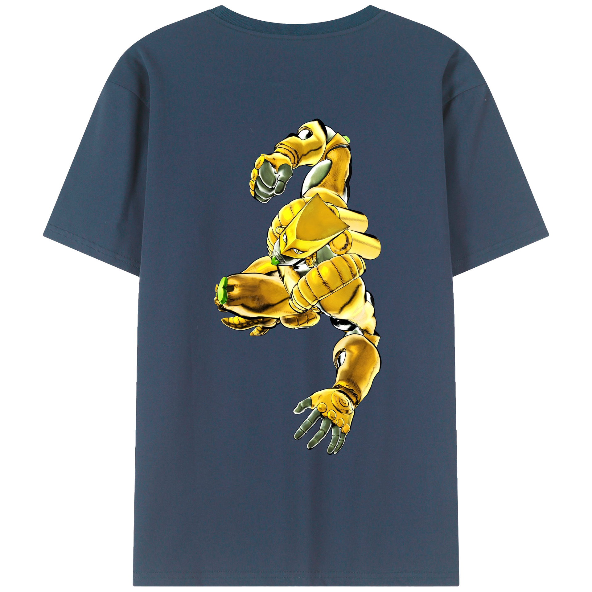 （画像用） ジョジョの奇妙な冒険 ディオ?ブランドー JoJo's Bizarre Adventure Dio Brando 綿100％ メンズ半袖Tシャツ（バックプリント） 通気性