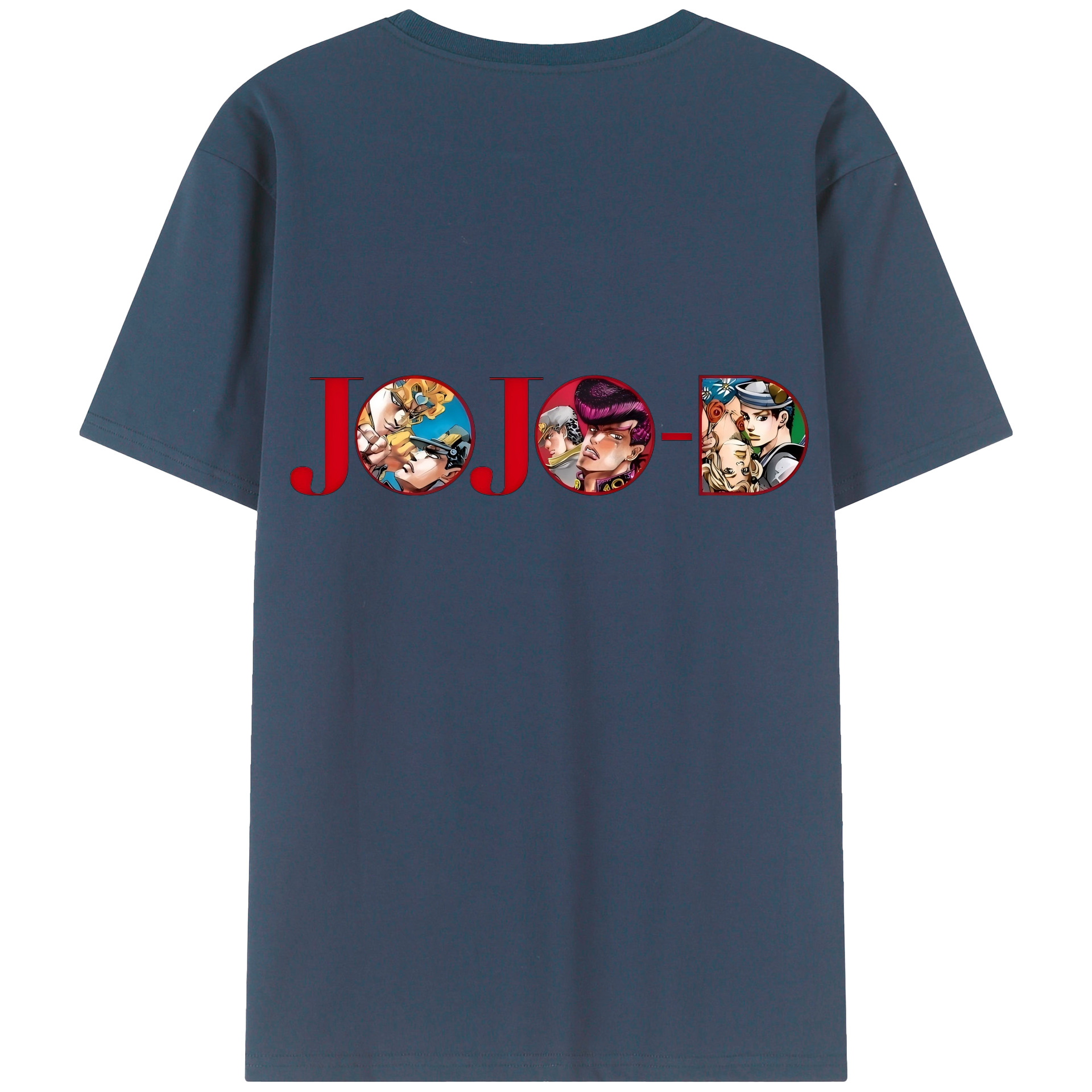 （画像用） ジョジョの奇妙な冒険 JoJo's Bizarre Adventure 綿100％ メンズ半袖Tシャツ（バックプリント） 通気性