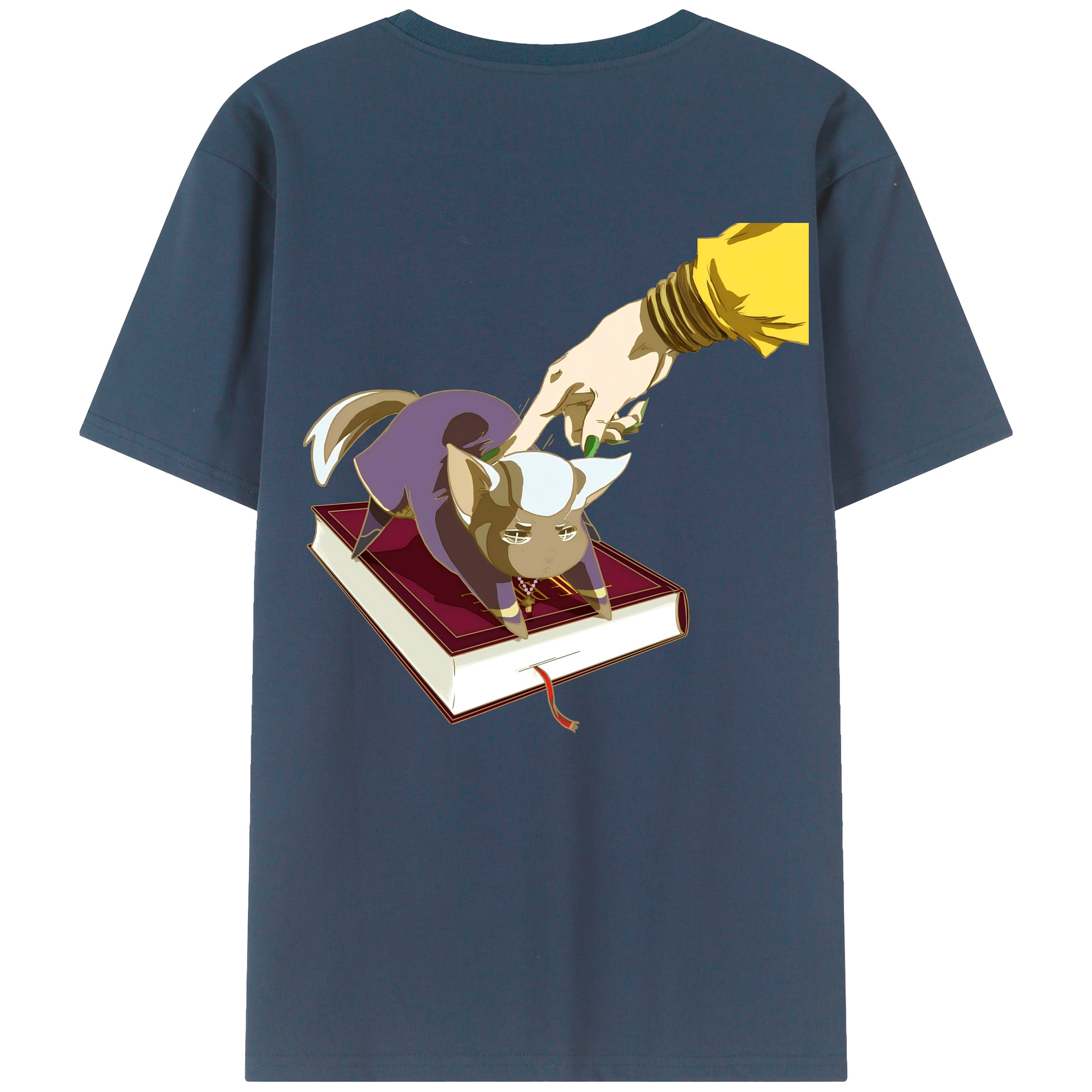 （画像用） ジョジョの奇妙な冒険 JoJo's Bizarre Adventure 綿100％ メンズ半袖Tシャツ（バックプリント） 通気性