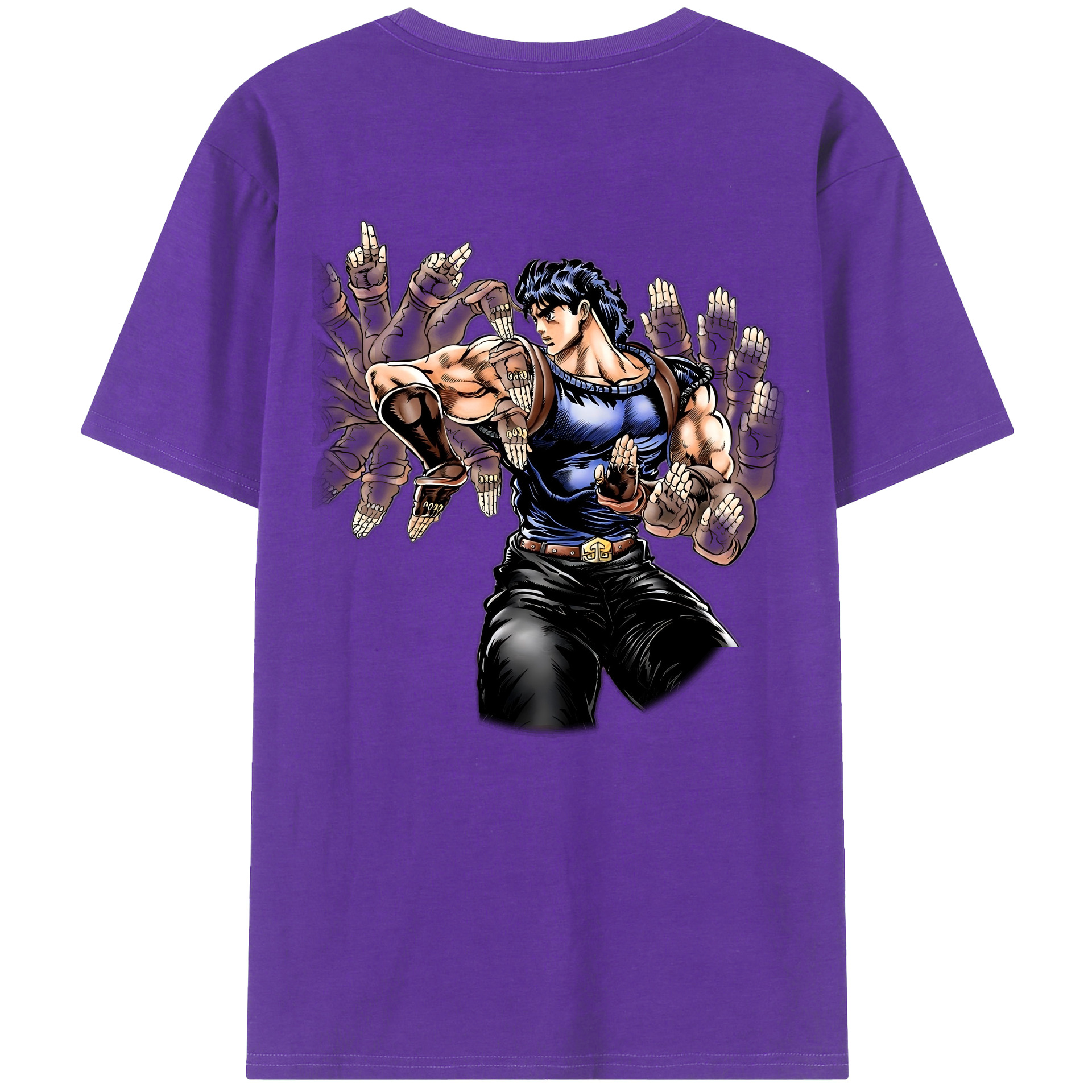 （画像用） ジョジョの奇妙な冒険 /ジョナサン?ジョースター JoJo's Bizarre Adventure Jonathan Joestar 綿100％ メンズ半袖Tシャツ（バックプリント） 通気性