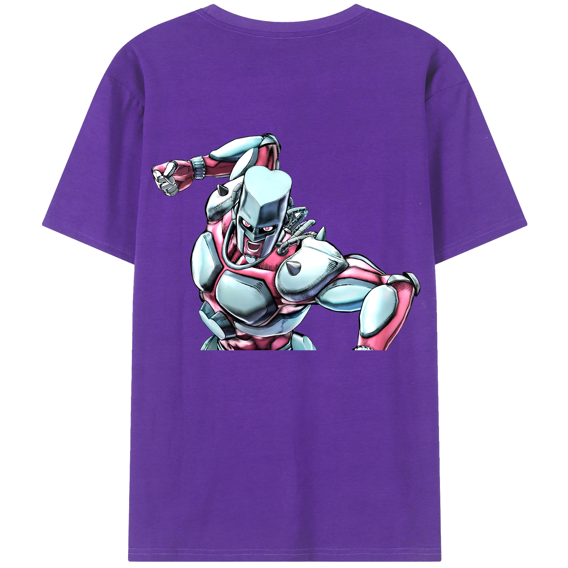 （画像用） ジョジョの奇妙な冒険 ひがしかた じょうすけ JoJo's Bizarre Adventure Higashikata Josuke 綿100％ メンズ半袖Tシャツ（バックプリント） 通気性