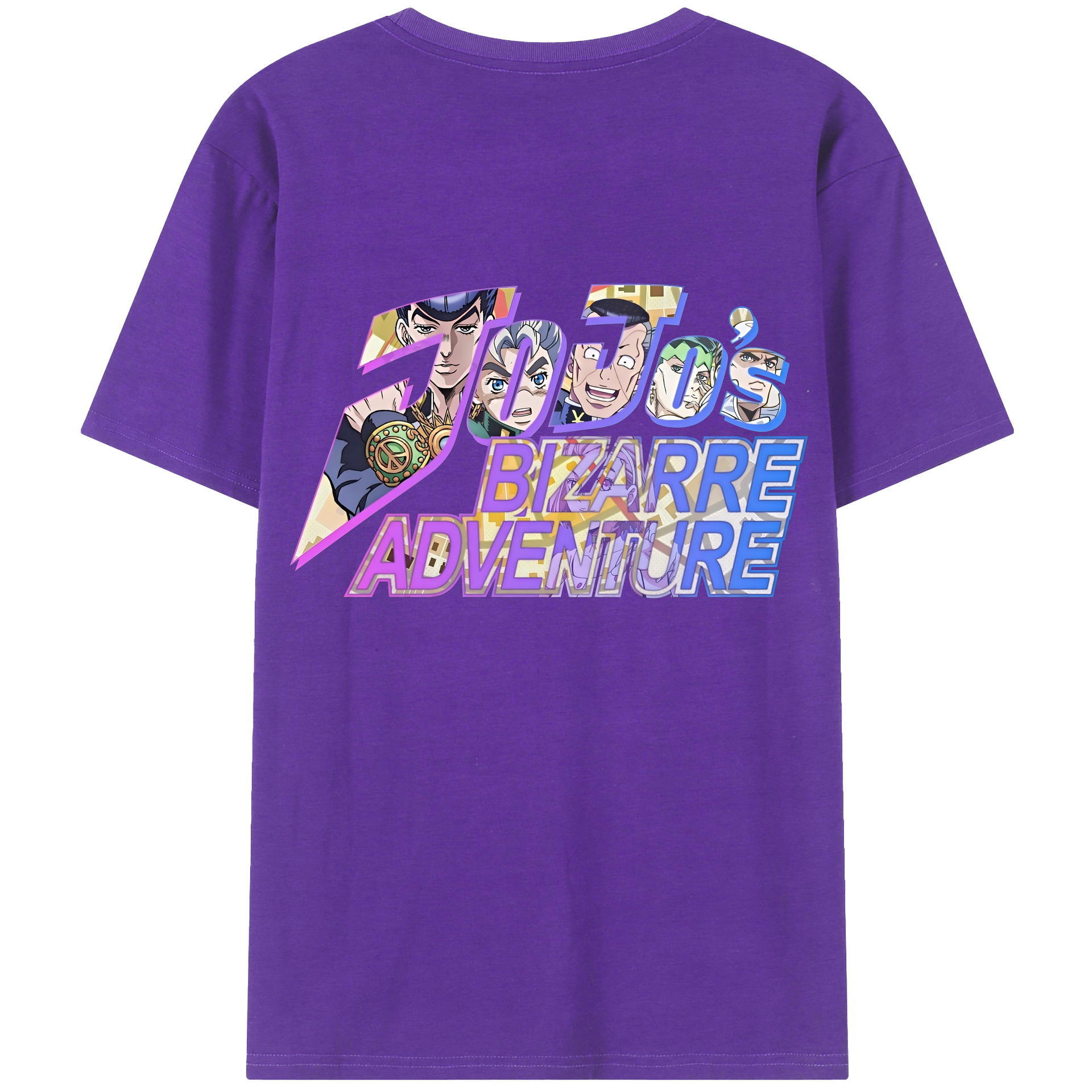 （画像用） ジョジョの奇妙な冒険 JoJo's Bizarre Adventure 綿100％ メンズ半袖Tシャツ（バックプリント） 通気性