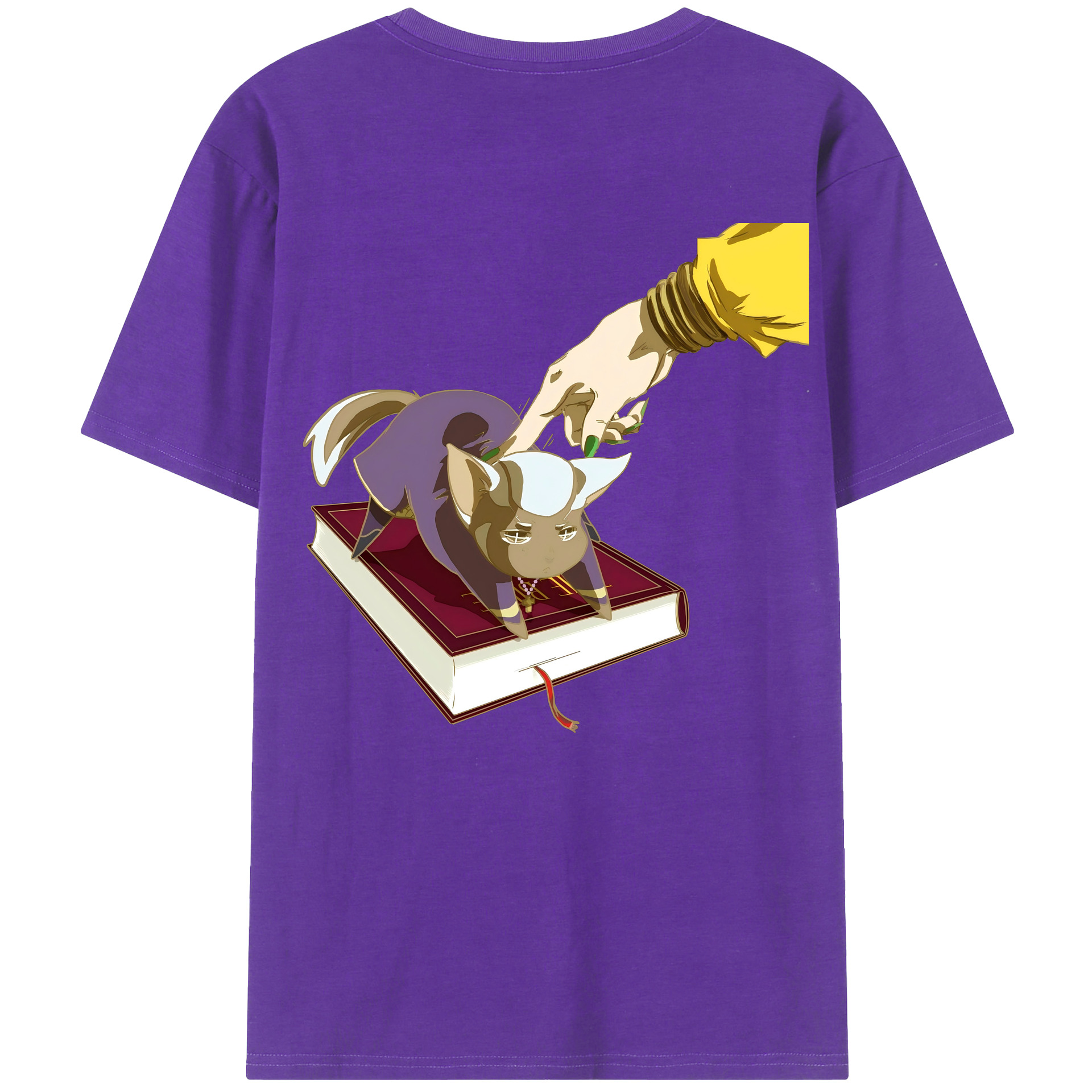 （画像用） ジョジョの奇妙な冒険 JoJo's Bizarre Adventure 綿100％ メンズ半袖Tシャツ（バックプリント） 通気性