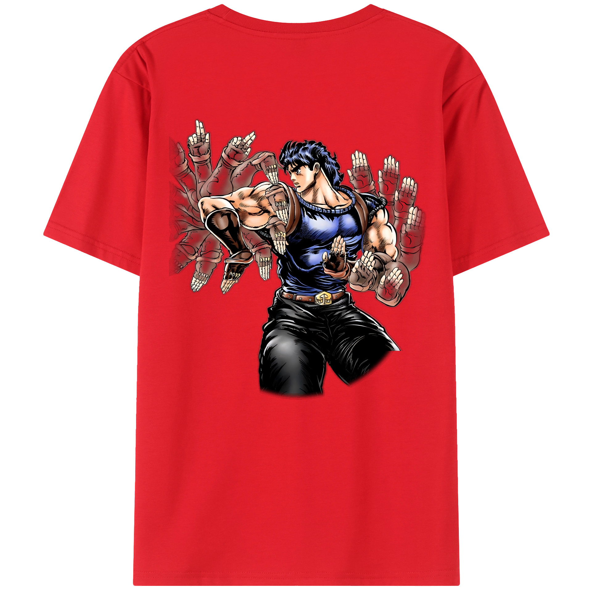 （画像用） ジョジョの奇妙な冒険 /ジョナサン?ジョースター JoJo's Bizarre Adventure Jonathan Joestar 綿100％ メンズ半袖Tシャツ（バックプリント） 通気性