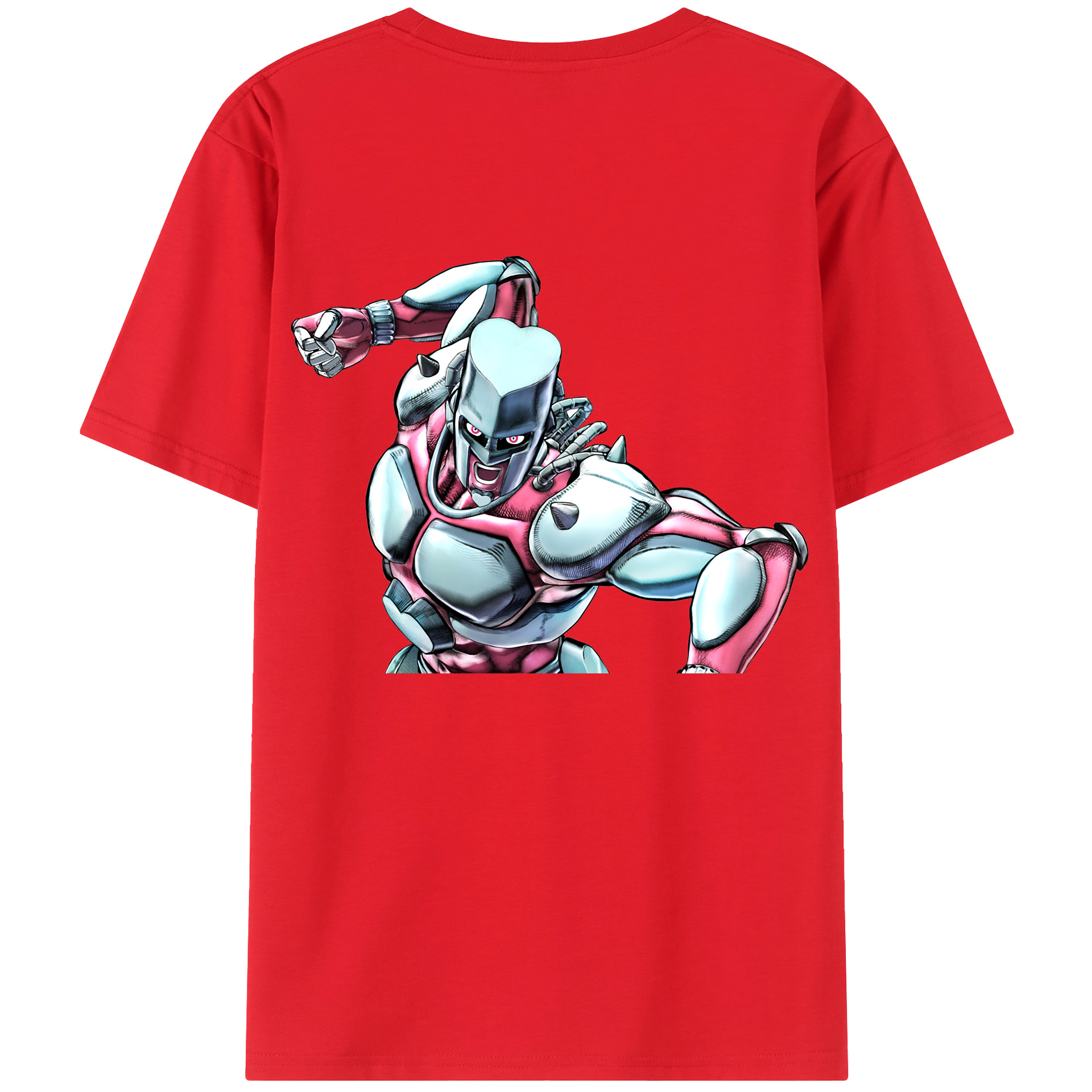 （画像用） ジョジョの奇妙な冒険 ひがしかた じょうすけ JoJo's Bizarre Adventure Higashikata Josuke 綿100％ メンズ半袖Tシャツ（バックプリント） 通気性