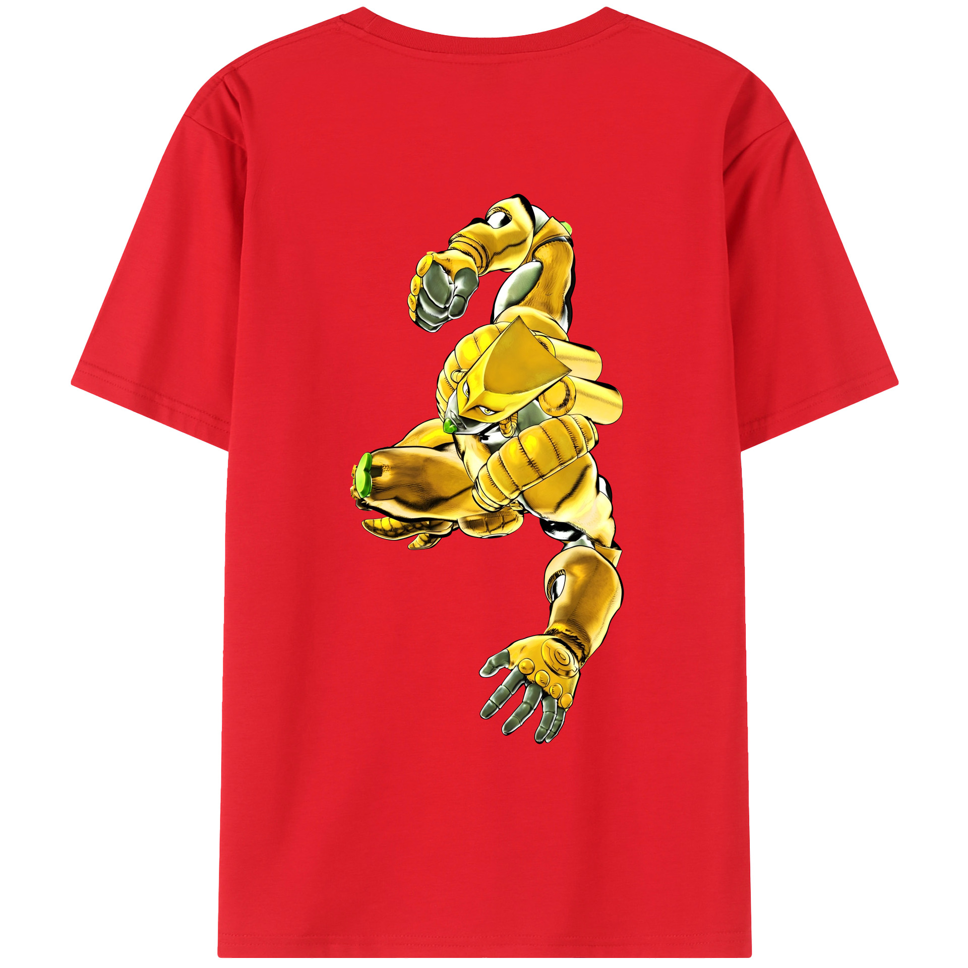 （画像用） ジョジョの奇妙な冒険 ディオ?ブランドー JoJo's Bizarre Adventure Dio Brando 綿100％ メンズ半袖Tシャツ（バックプリント） 通気性