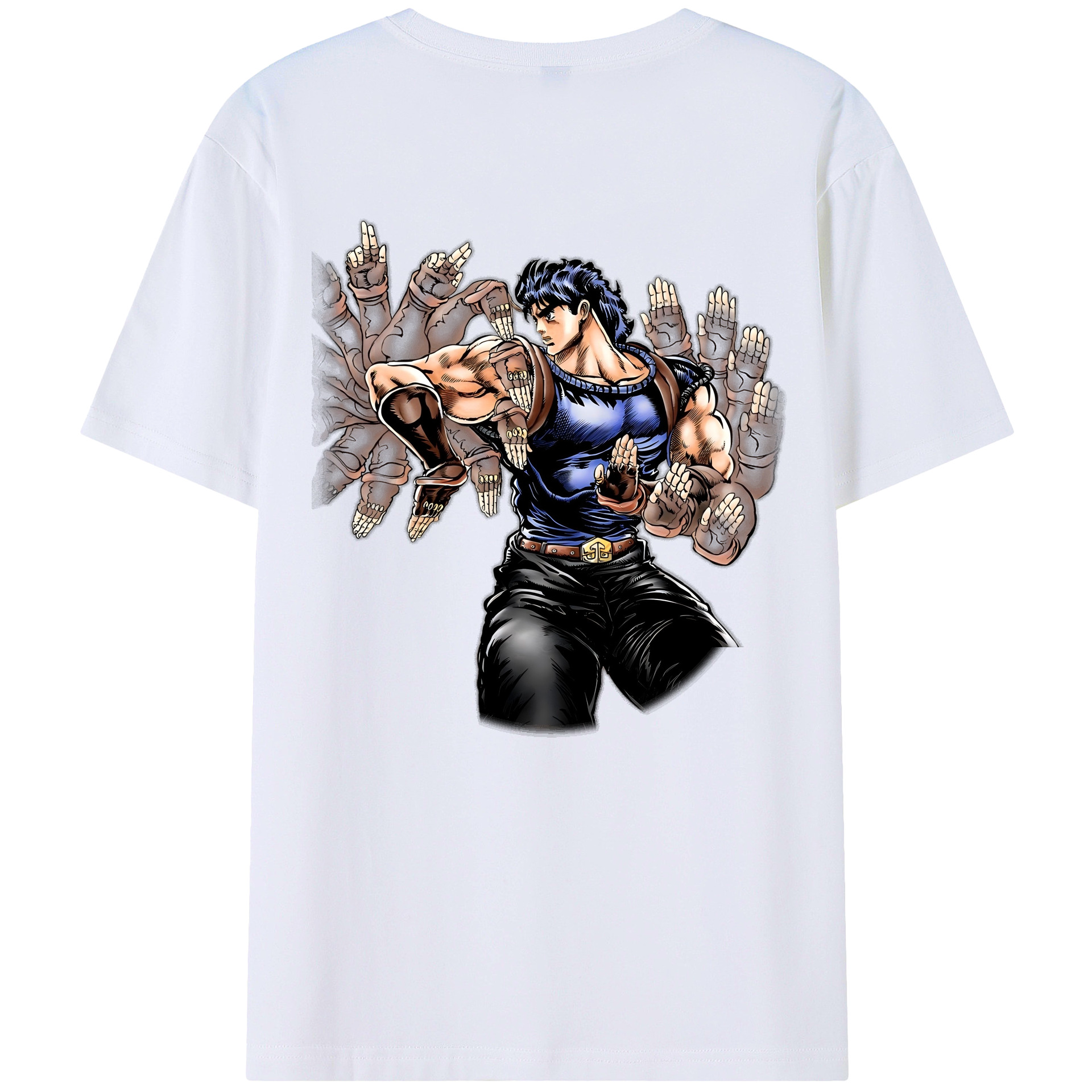 （画像用） ジョジョの奇妙な冒険 /ジョナサン?ジョースター JoJo's Bizarre Adventure Jonathan Joestar 綿100％ メンズ半袖Tシャツ（バックプリント） 通気性