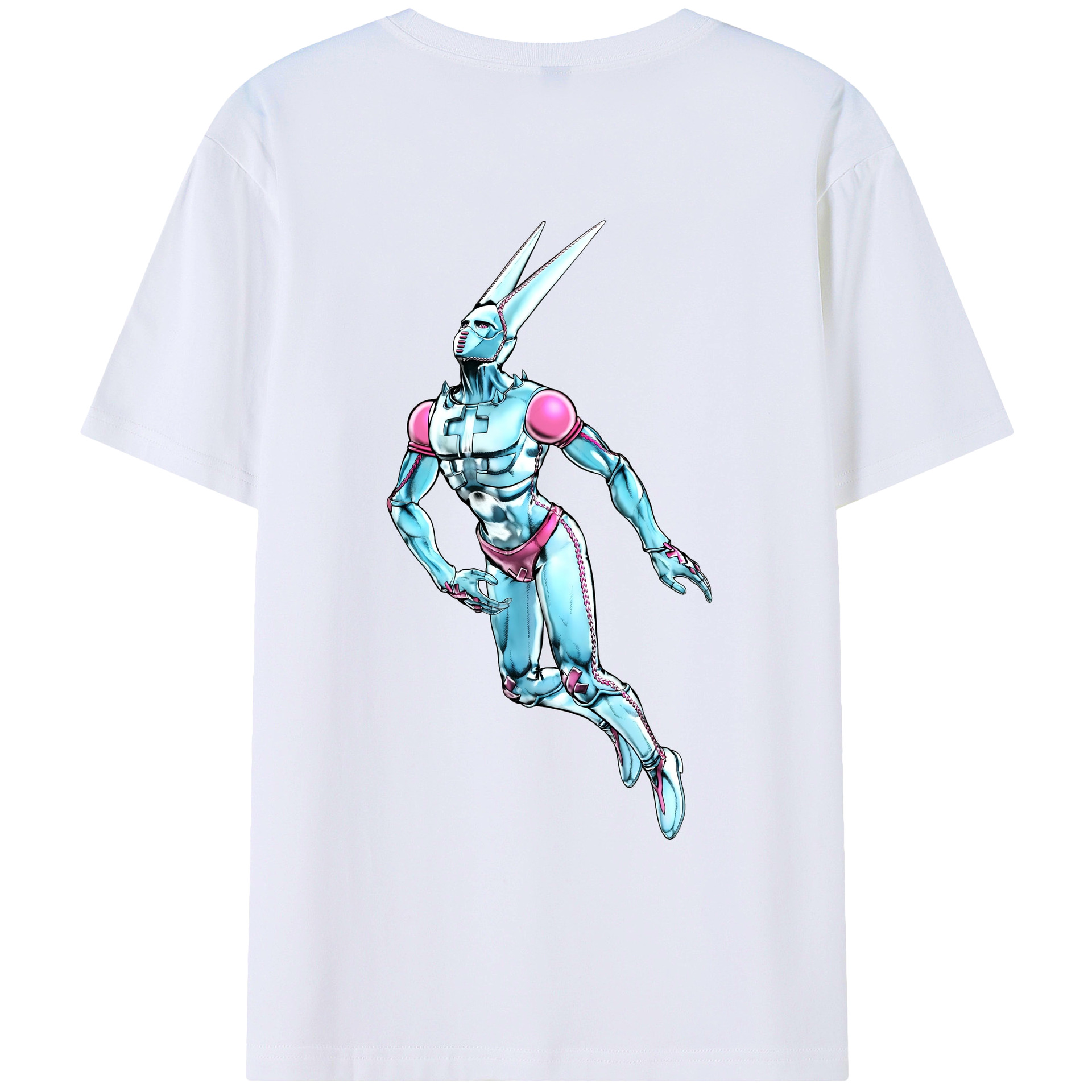 （画像用） ジョジョの奇妙な冒険 JoJo's Bizarre Adventure 綿100％ メンズ半袖Tシャツ（バックプリント） 通気性