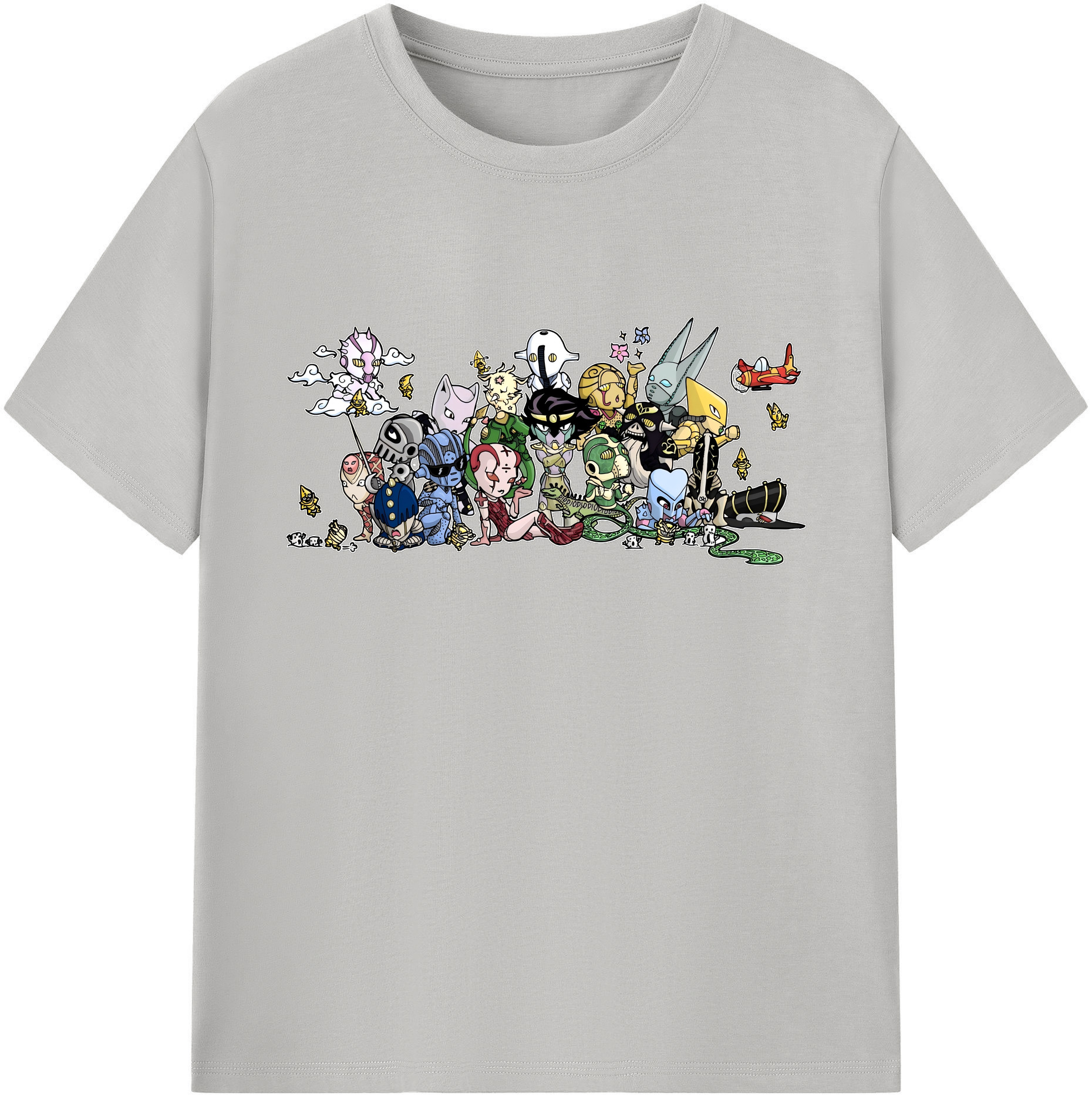（画像用） ジョジョの奇妙な冒険 JoJo's Bizarre Adventure 綿100％ メンズ半袖Tシャツ｜肌触りやわらか＆通気性
