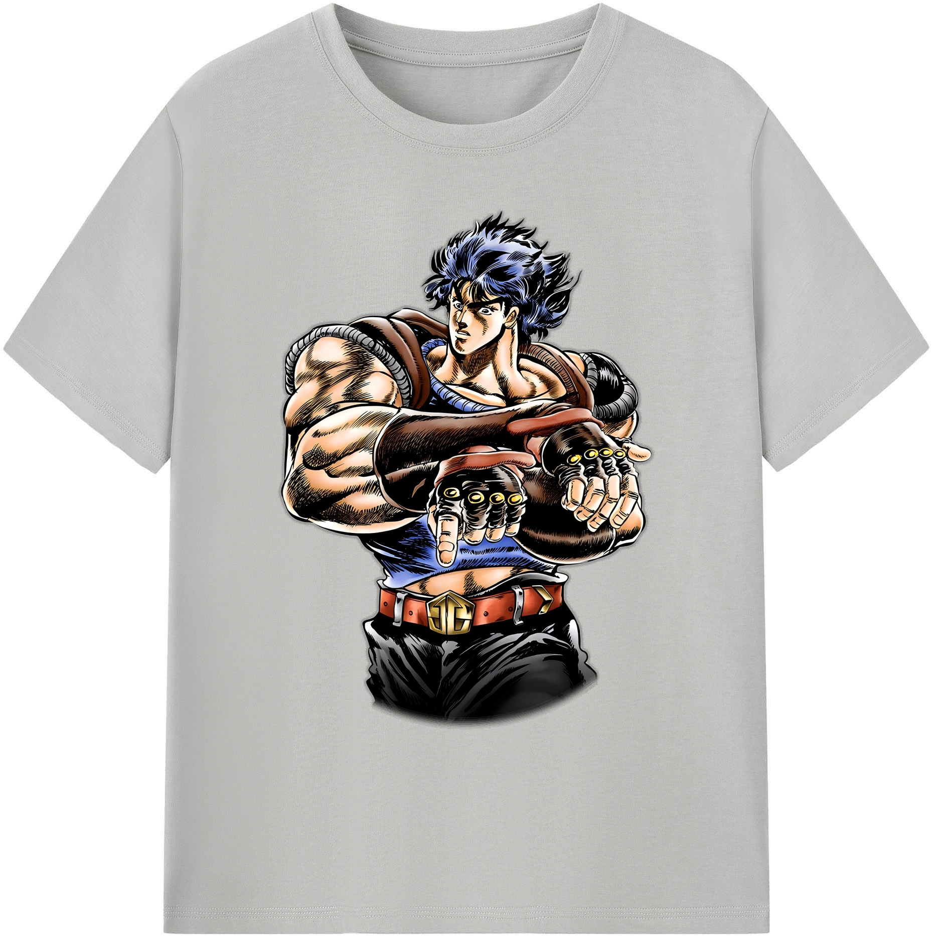 （画像用） ジョジョの奇妙な冒険 /ジョナサン?ジョースター JoJo's Bizarre Adventure Jonathan Joestar 綿100％ メンズ半袖Tシャツ｜肌触りやわらか＆通気性