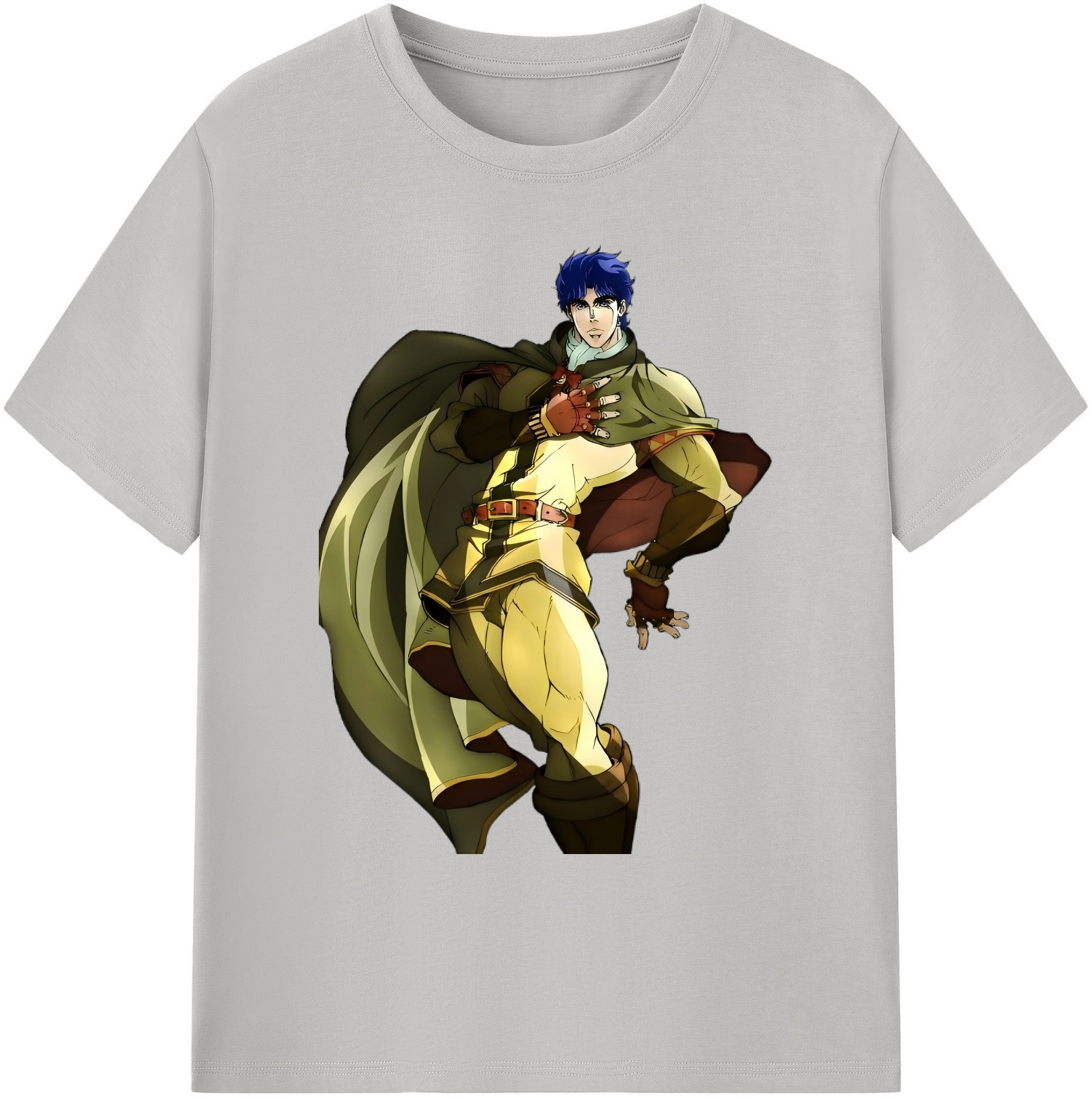 （画像用） ジョジョの奇妙な冒険 /ジョナサン?ジョースター JoJo's Bizarre Adventure Jonathan Joestar 綿100％ メンズ半袖Tシャツ｜肌触りやわらか＆通気性