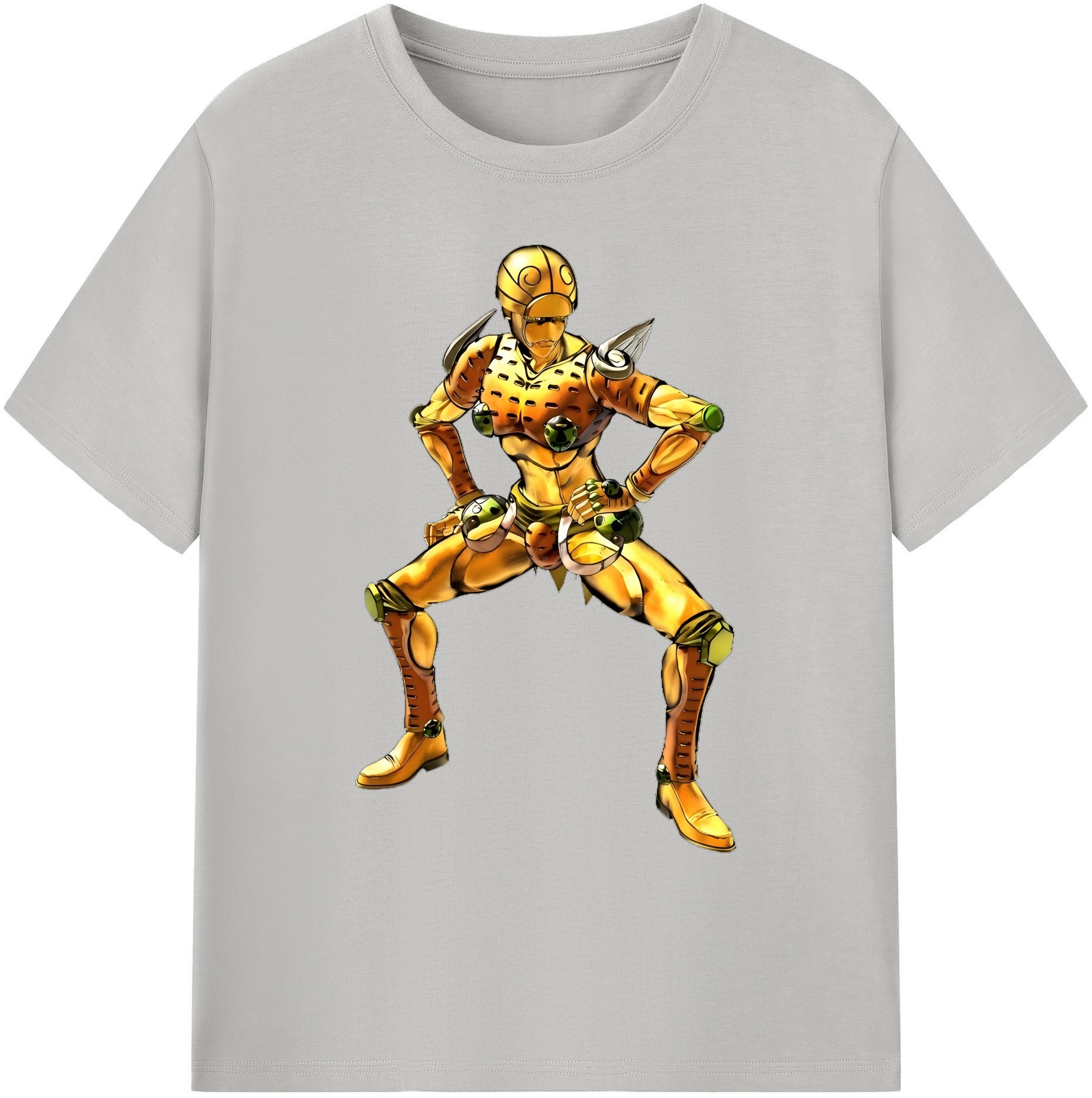 （画像用） ジョジョの奇妙な冒険 ジョルノ?ジョバァーナ JoJo's Bizarre Adventure Giorno Giovanna 綿100％ メンズ半袖Tシャツ｜肌触りやわらか＆通気性
