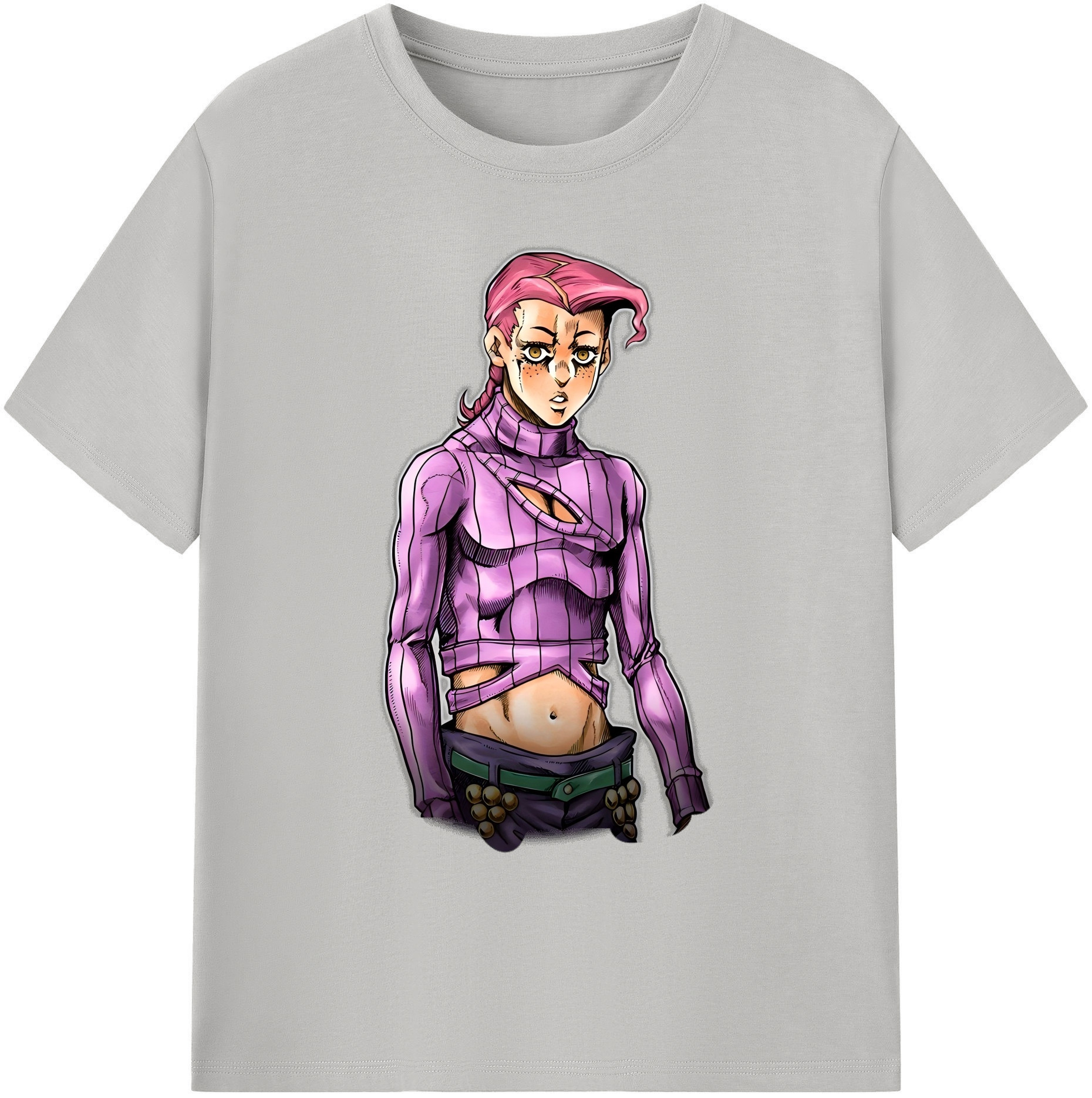 （画像用） ジョジョの奇妙な冒険 ビネガー?ドッピオ JoJo's Bizarre Adventure Vinegar Doppio 綿100％ メンズ半袖Tシャツ｜肌触りやわらか＆通気性
