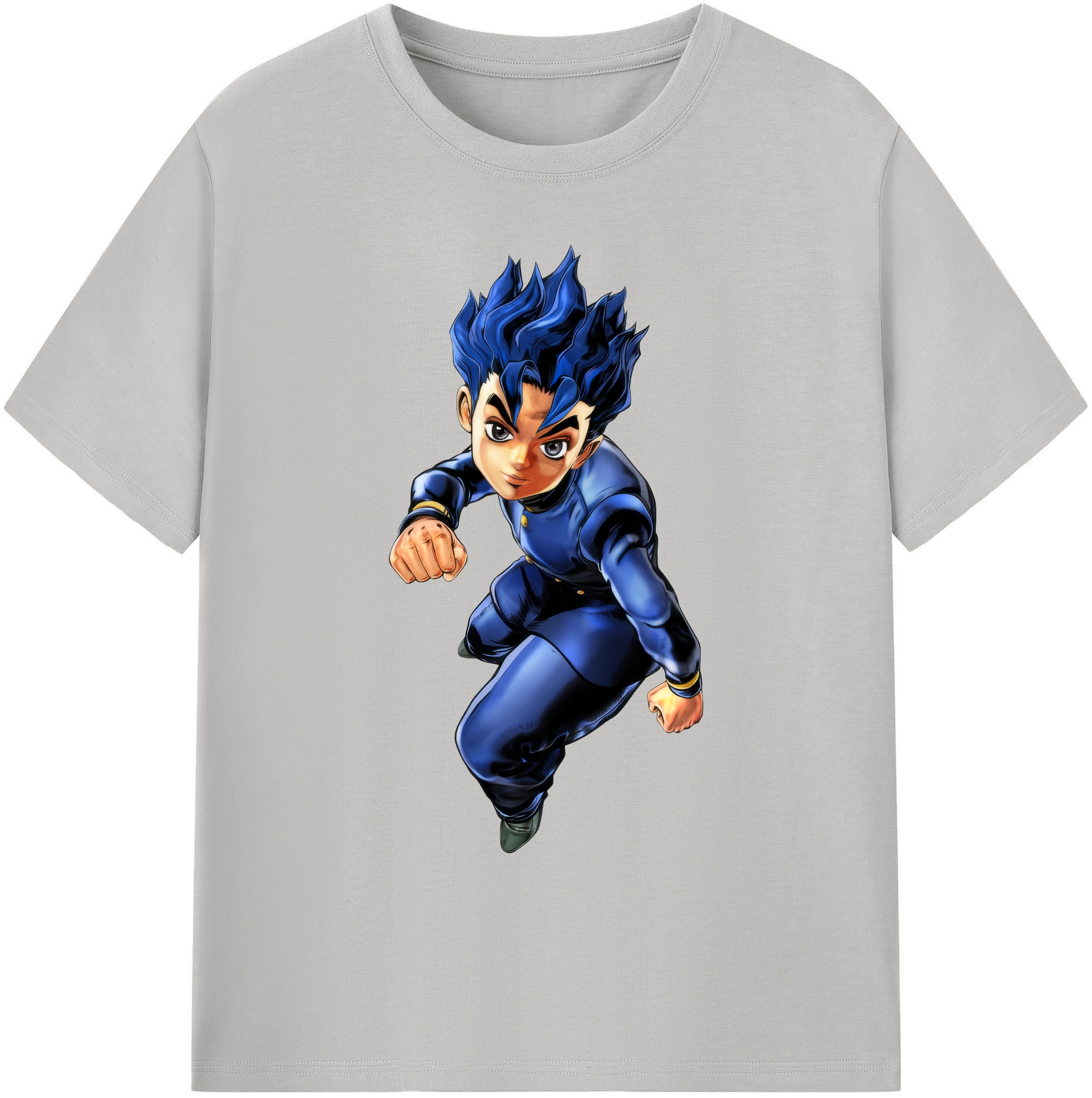 （画像用） ジョジョの奇妙な冒険 広瀨康一 JoJo's Bizarre Adventure Hirose Koichi 綿100％ メンズ半袖Tシャツ｜肌触りやわらか＆通気性
