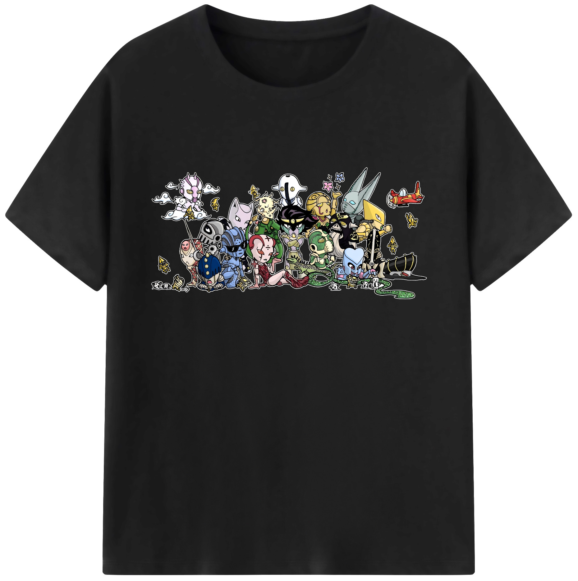 （画像用） ジョジョの奇妙な冒険 JoJo's Bizarre Adventure 綿100％ メンズ半袖Tシャツ｜肌触りやわらか＆通気性