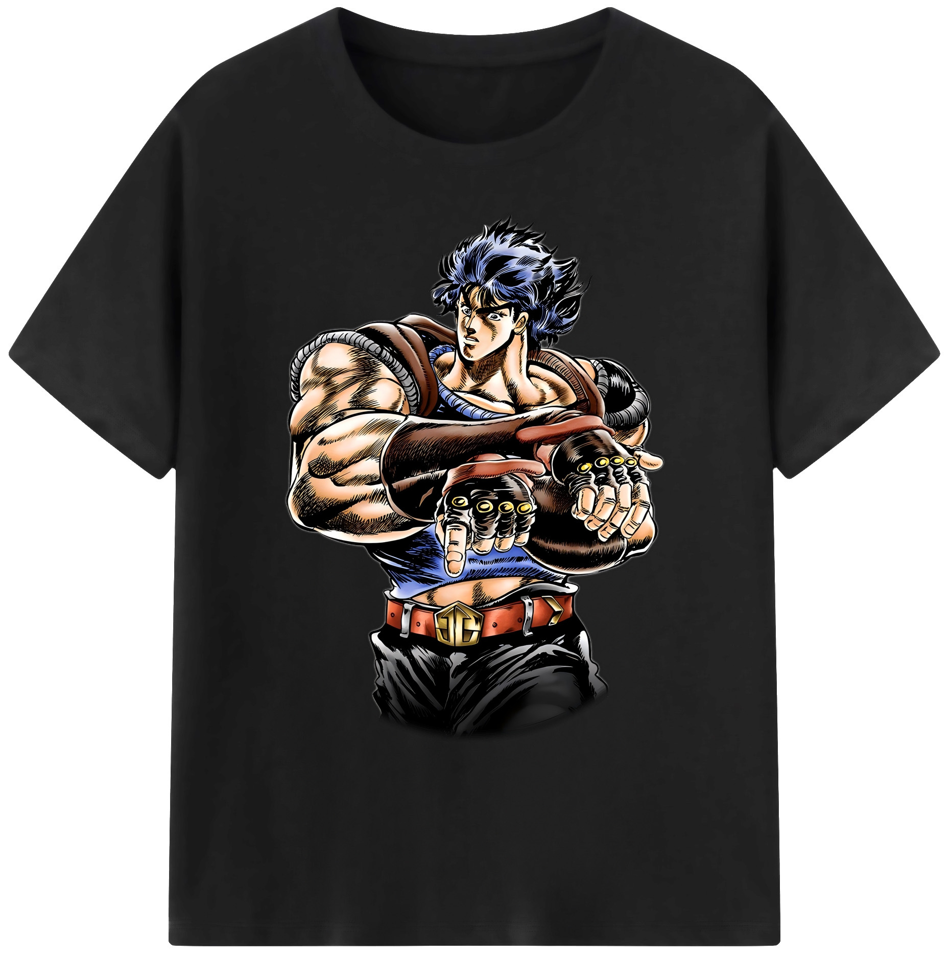 （画像用） ジョジョの奇妙な冒険 /ジョナサン?ジョースター JoJo's Bizarre Adventure Jonathan Joestar 綿100％ メンズ半袖Tシャツ｜肌触りやわらか＆通気性