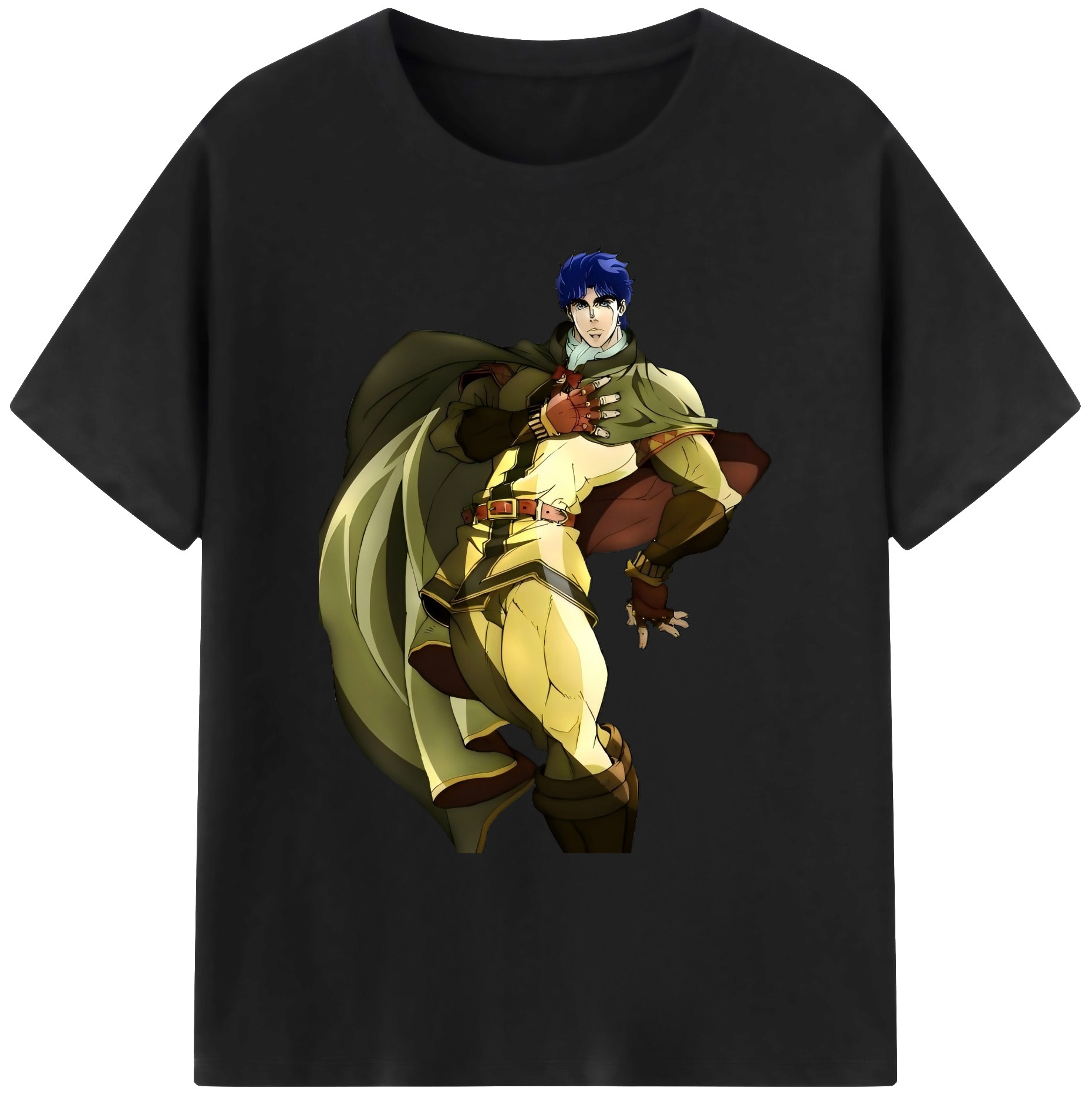 （画像用） ジョジョの奇妙な冒険 /ジョナサン?ジョースター JoJo's Bizarre Adventure Jonathan Joestar 綿100％ メンズ半袖Tシャツ｜肌触りやわらか＆通気性