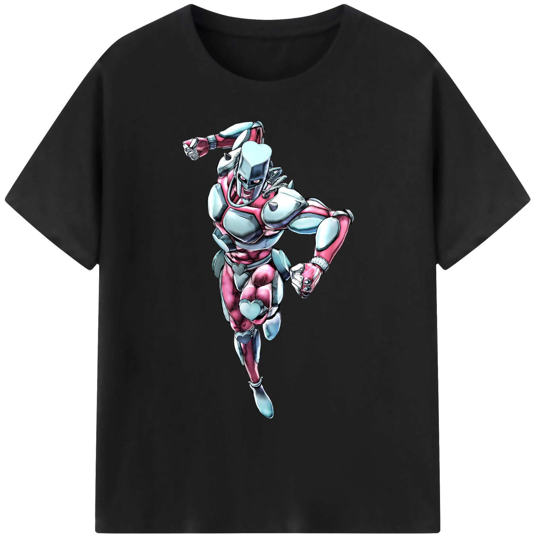 （画像用） ジョジョの奇妙な冒険 ひがしかた じょうすけ JoJo's Bizarre Adventure Higashikata Josuke 綿100％ メンズ半袖Tシャツ｜肌触りやわらか＆通気性