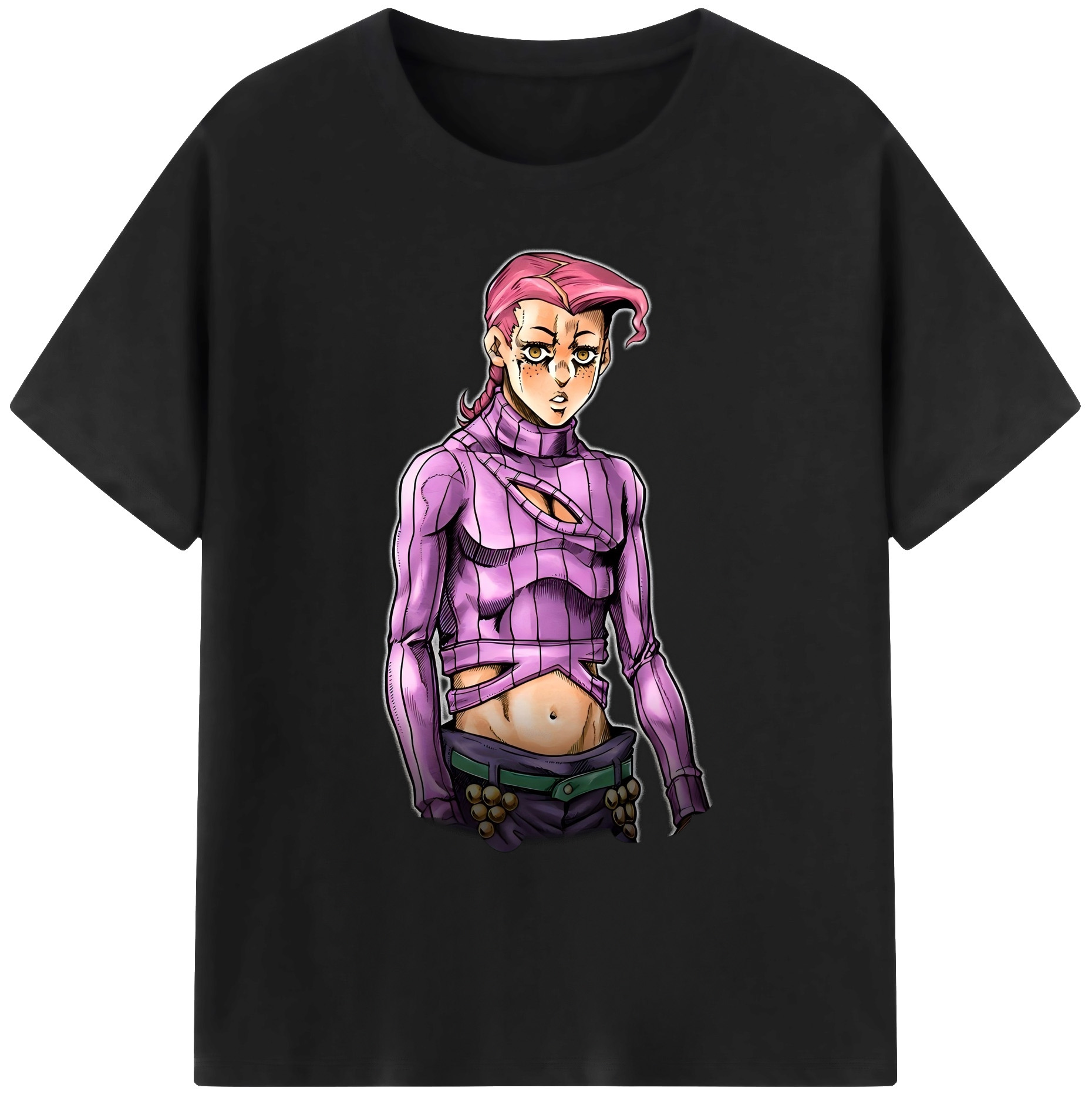 （画像用） ジョジョの奇妙な冒険 ビネガー?ドッピオ JoJo's Bizarre Adventure Vinegar Doppio 綿100％ メンズ半袖Tシャツ｜肌触りやわらか＆通気性