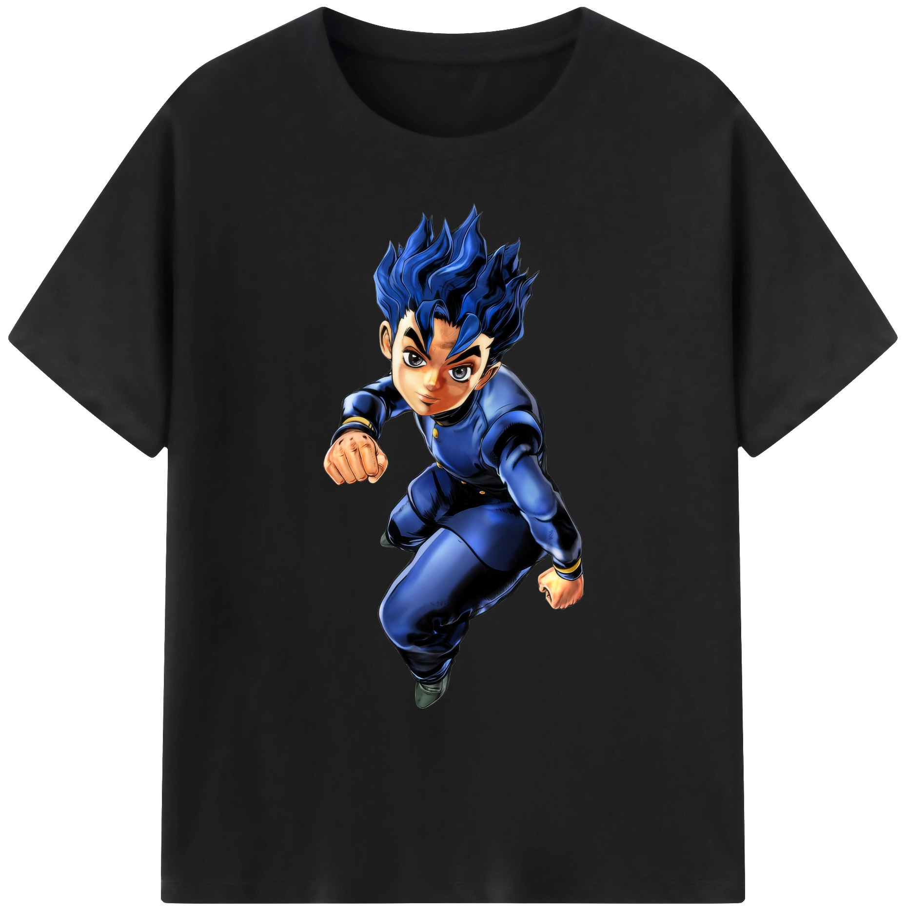 （画像用） ジョジョの奇妙な冒険 広瀨康一 JoJo's Bizarre Adventure Hirose Koichi 綿100％ メンズ半袖Tシャツ｜肌触りやわらか＆通気性