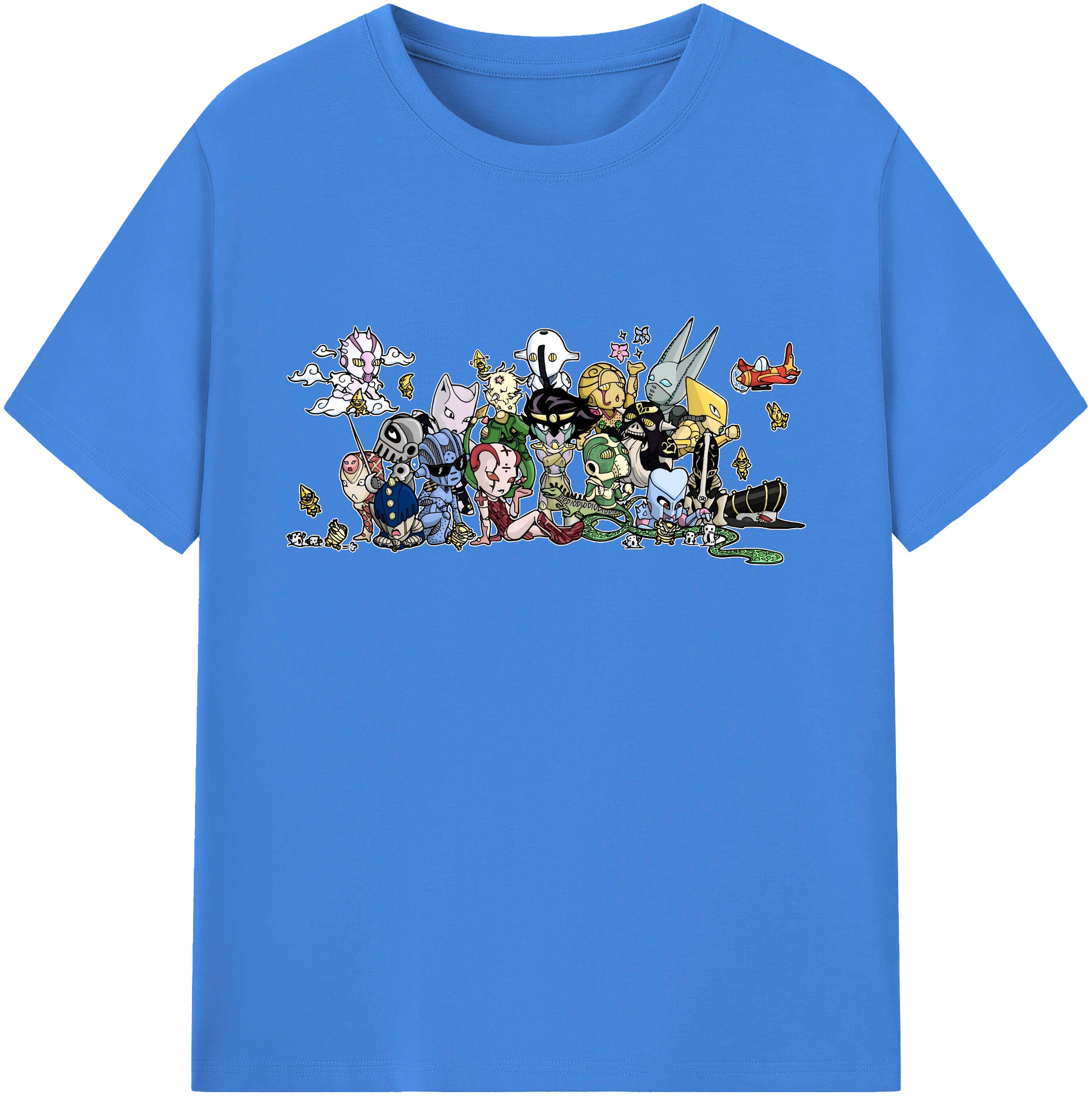 （画像用） ジョジョの奇妙な冒険 JoJo's Bizarre Adventure 綿100％ メンズ半袖Tシャツ｜肌触りやわらか＆通気性