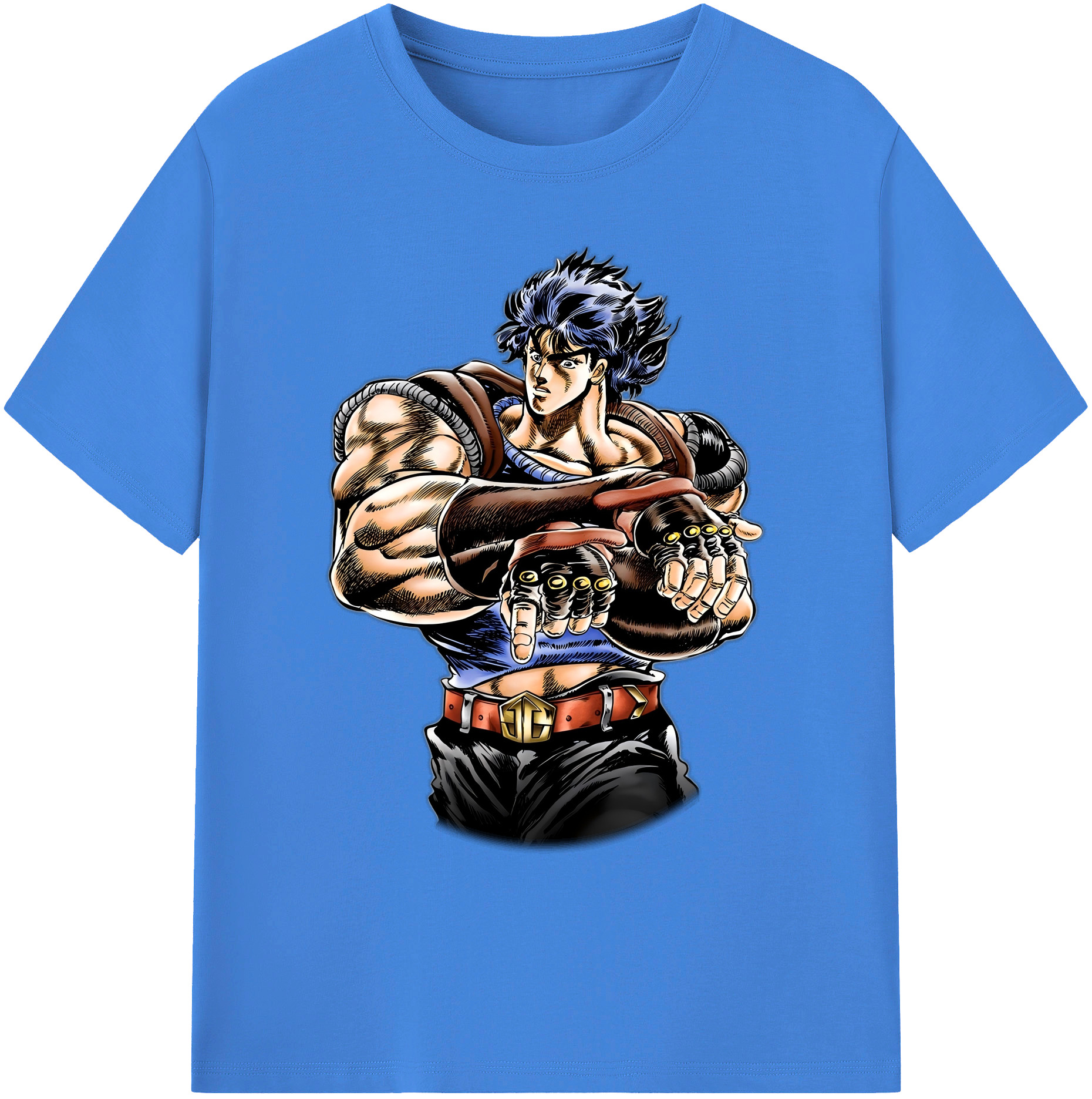（画像用） ジョジョの奇妙な冒険 /ジョナサン?ジョースター JoJo's Bizarre Adventure Jonathan Joestar 綿100％ メンズ半袖Tシャツ｜肌触りやわらか＆通気性
