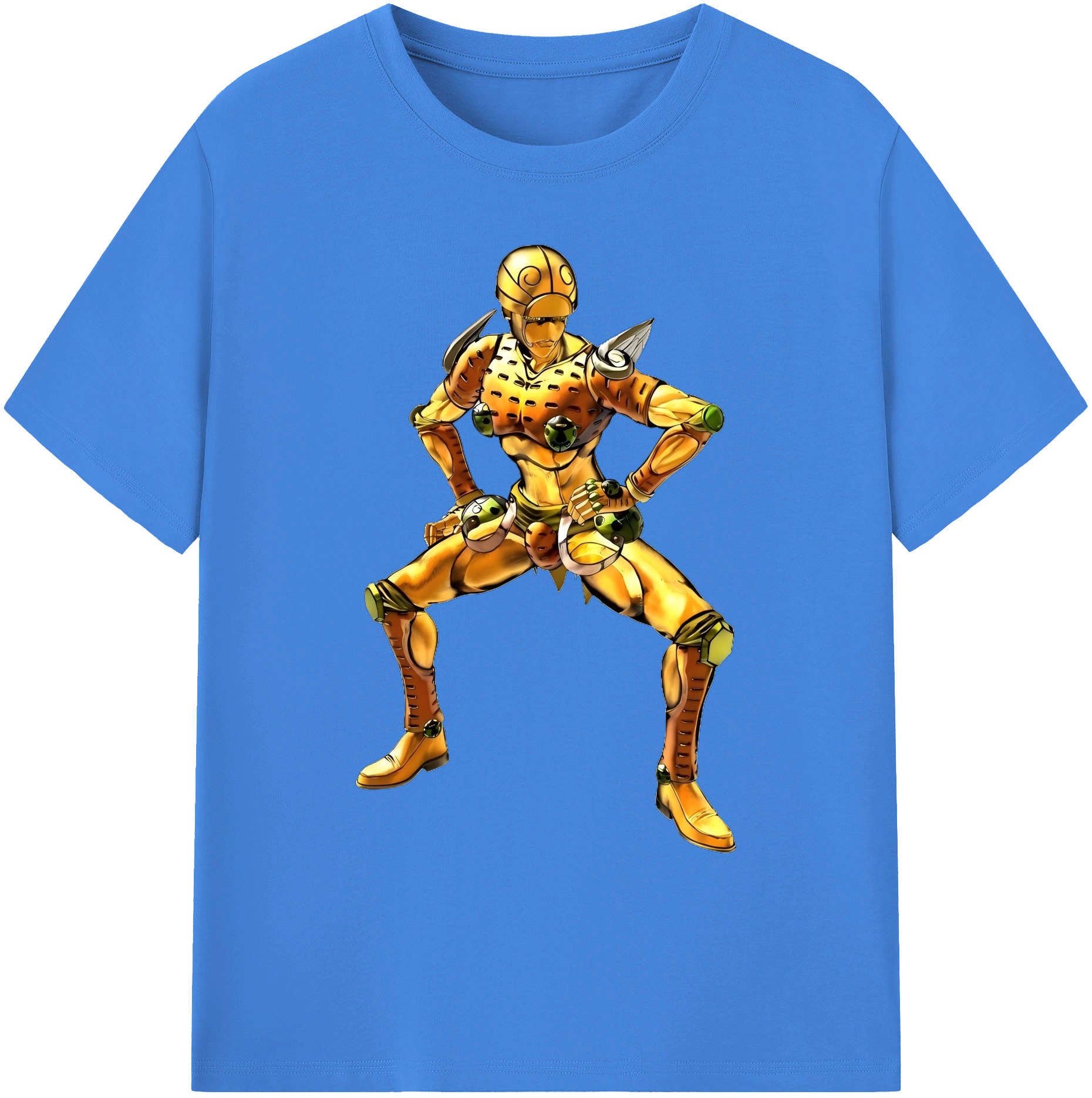（画像用） ジョジョの奇妙な冒険 ジョルノ?ジョバァーナ JoJo's Bizarre Adventure Giorno Giovanna 綿100％ メンズ半袖Tシャツ｜肌触りやわらか＆通気性