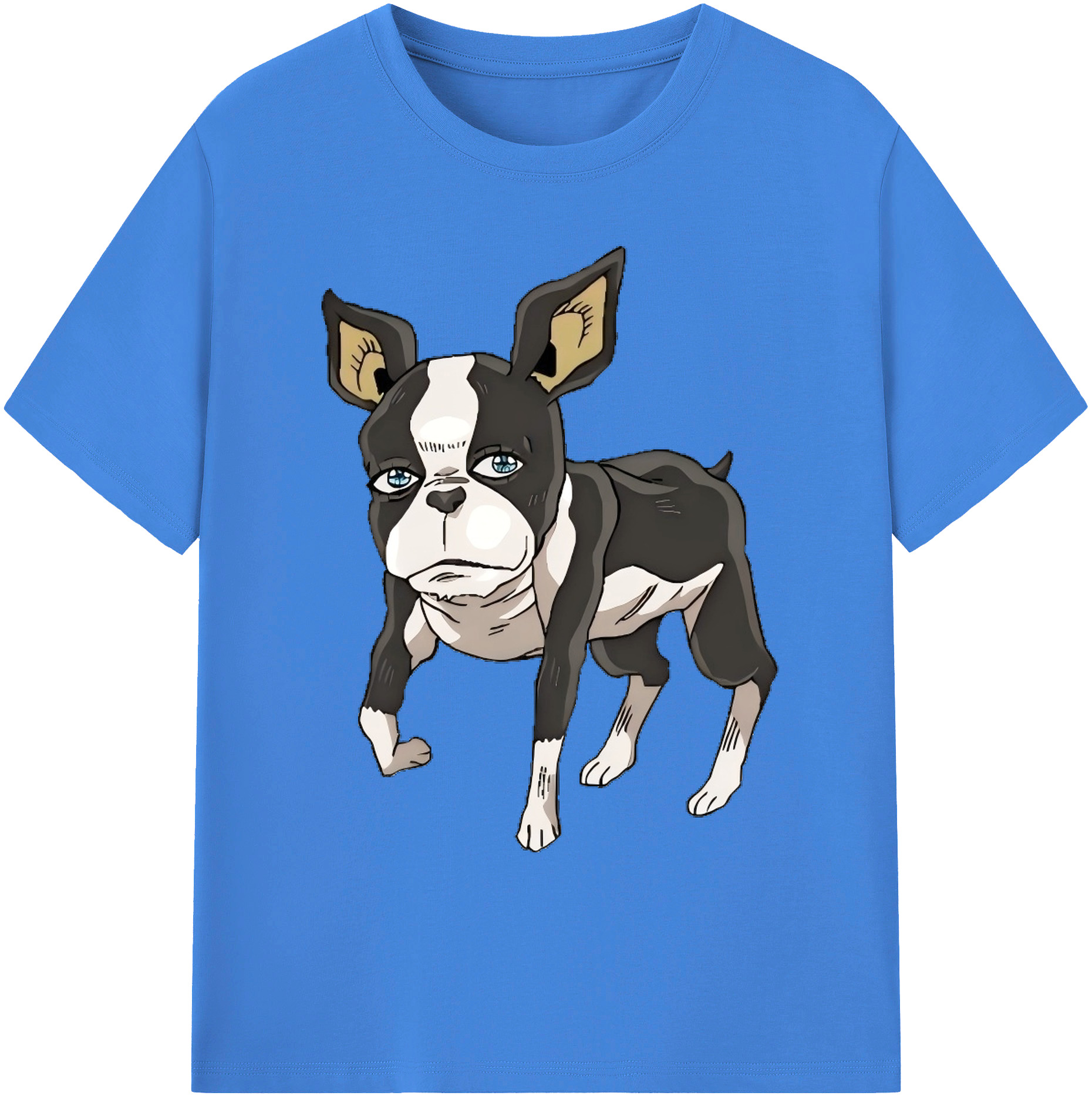 （画像用） ジョジョの奇妙な冒険 イギー JoJo's Bizarre Adventure Iggy 綿100％ メンズ半袖Tシャツ｜肌触りやわらか＆通気性