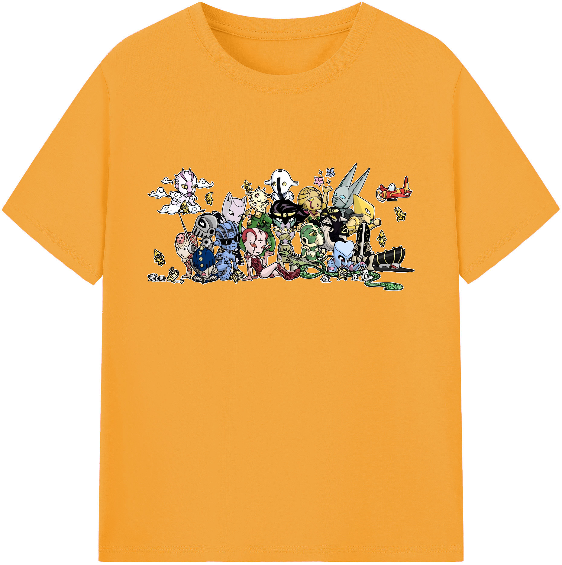 （画像用） ジョジョの奇妙な冒険 JoJo's Bizarre Adventure 綿100％ メンズ半袖Tシャツ｜肌触りやわらか＆通気性