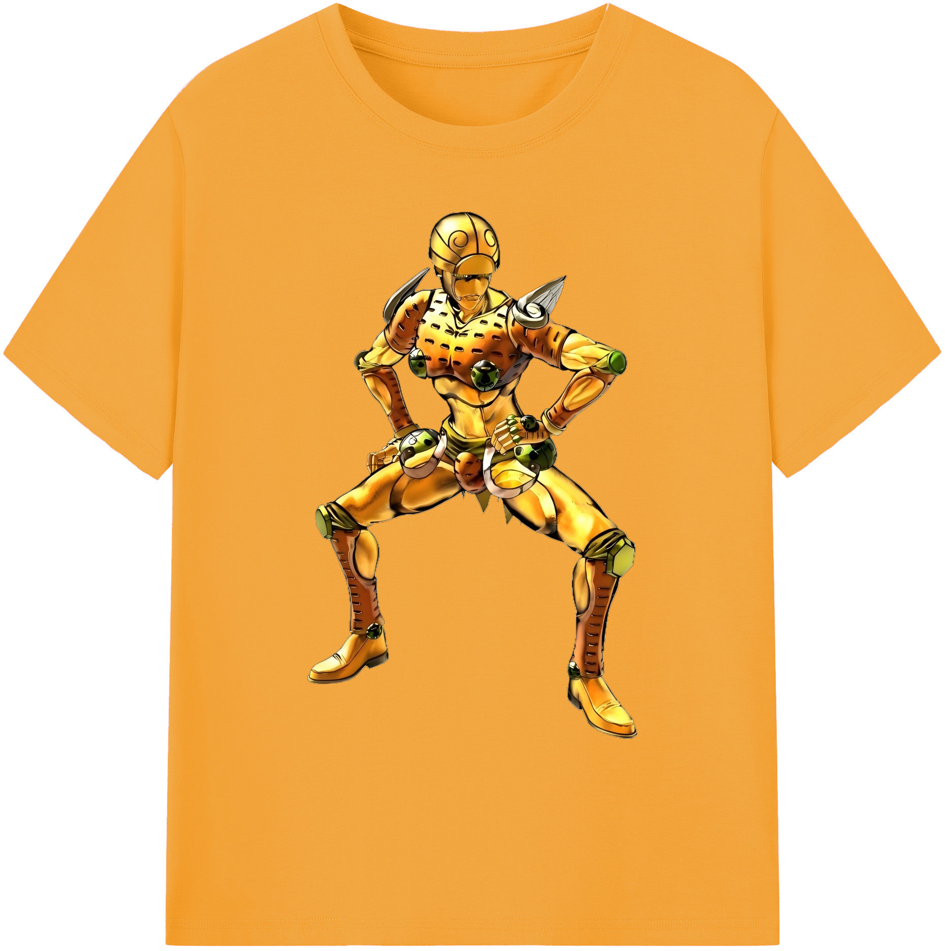 （画像用） ジョジョの奇妙な冒険 ジョルノ?ジョバァーナ JoJo's Bizarre Adventure Giorno Giovanna 綿100％ メンズ半袖Tシャツ｜肌触りやわらか＆通気性