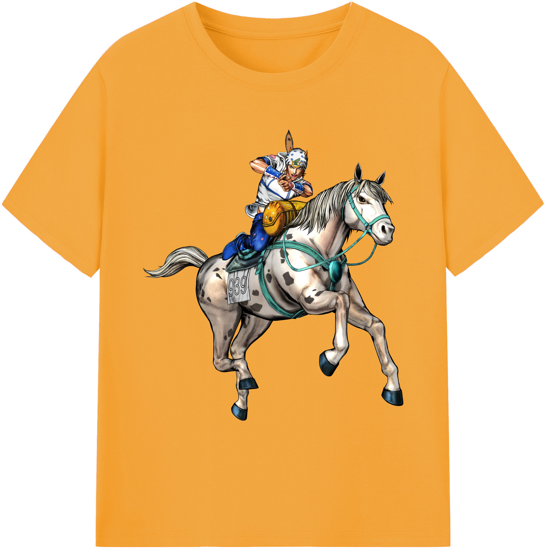 （画像用） ジョジョの奇妙な冒険 ジョナサン?ジョースター JoJo's Bizarre Adventure Jonathan Joestar 綿100％ メンズ半袖Tシャツ｜肌触りやわらか＆通気性
