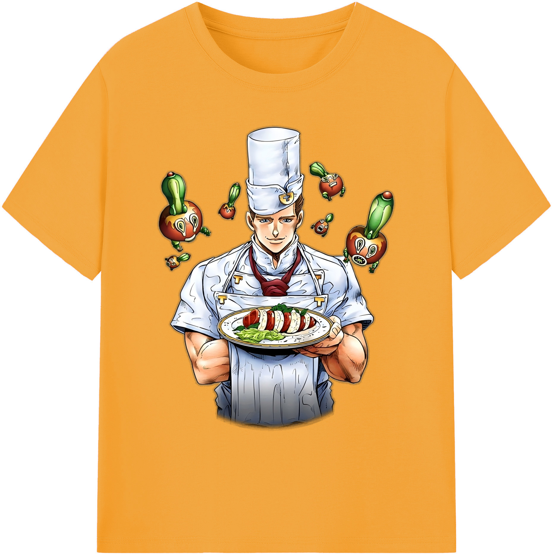 （画像用） ジョジョの奇妙な冒険 Tonio Trussardi JoJo's Bizarre Adventure トニオ?トラッサルディ 綿100％ メンズ半袖Tシャツ｜肌触りやわらか＆通気性