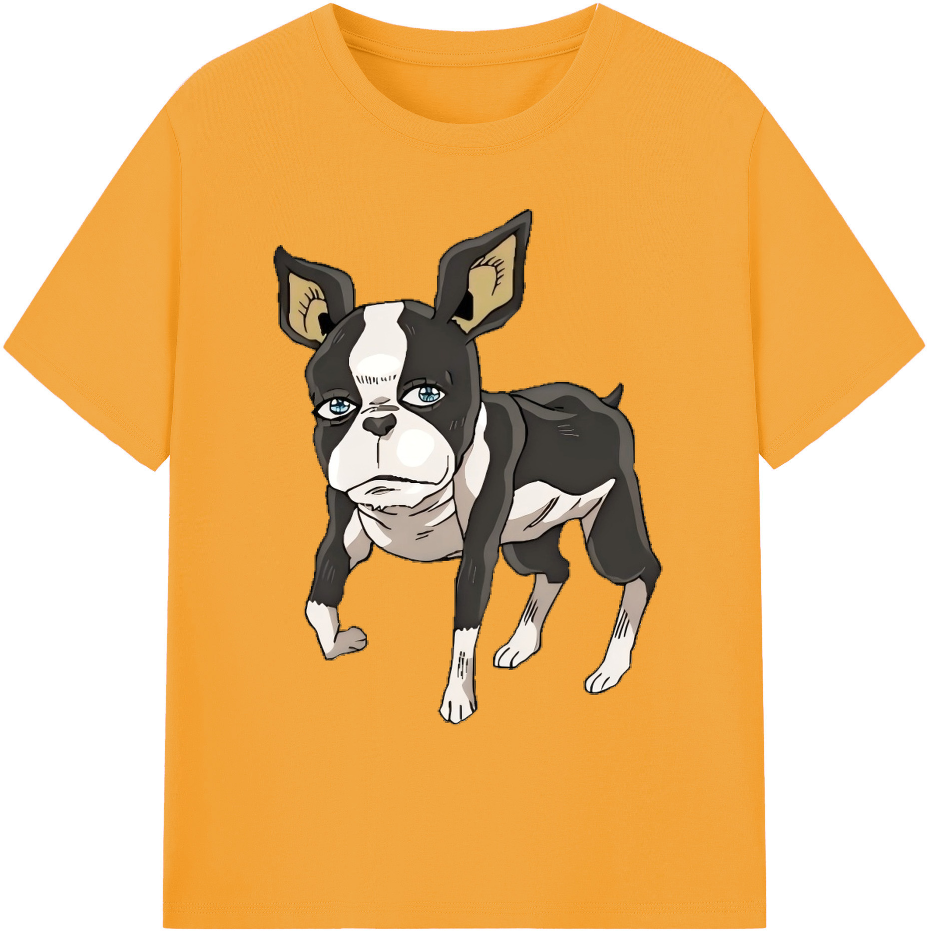 （画像用） ジョジョの奇妙な冒険 イギー JoJo's Bizarre Adventure Iggy 綿100％ メンズ半袖Tシャツ｜肌触りやわらか＆通気性