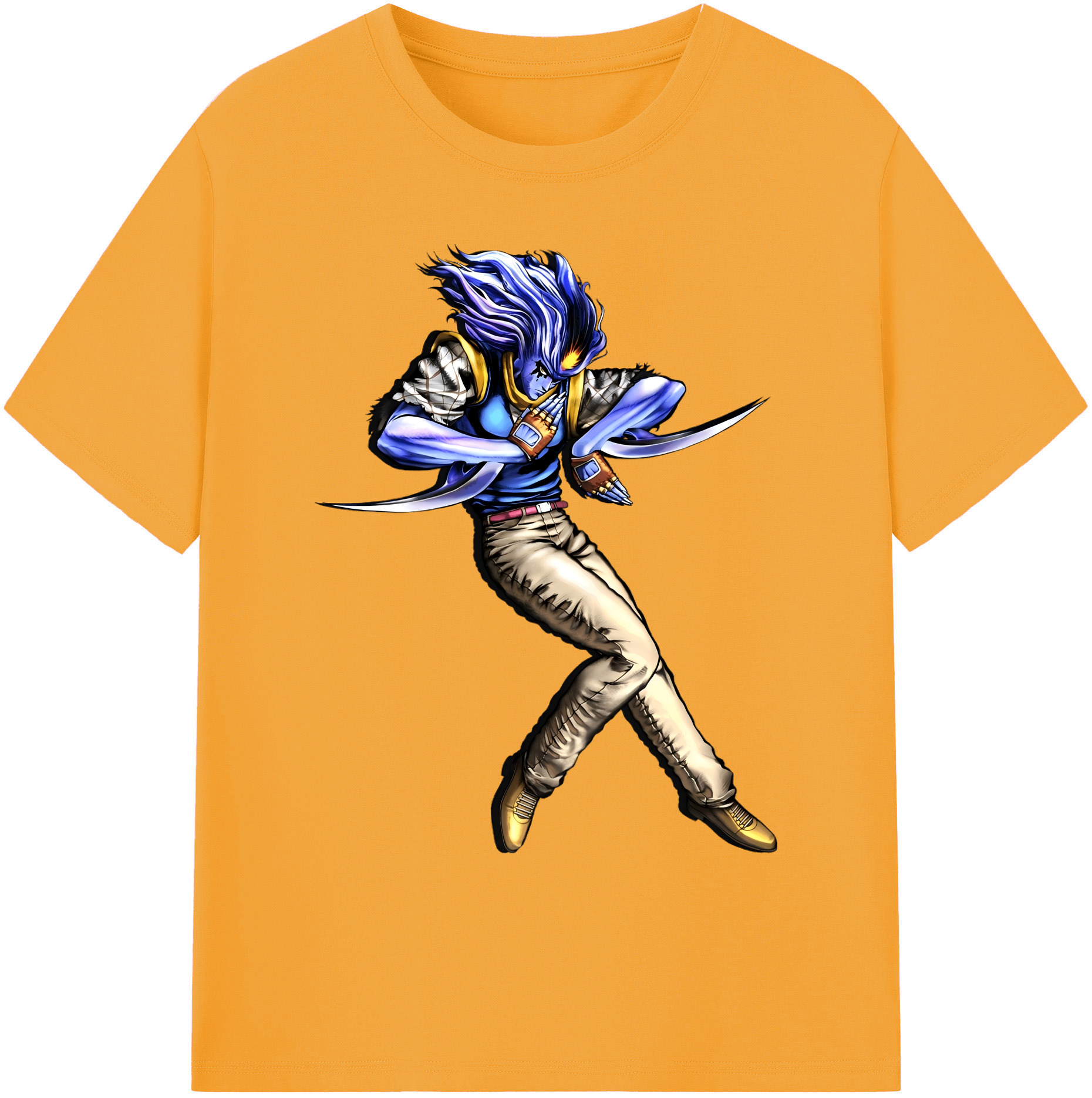 （画像用） ジョジョの奇妙な冒険 JoJo's Bizarre Adventure 綿100％ メンズ半袖Tシャツ｜肌触りやわらか＆通気性